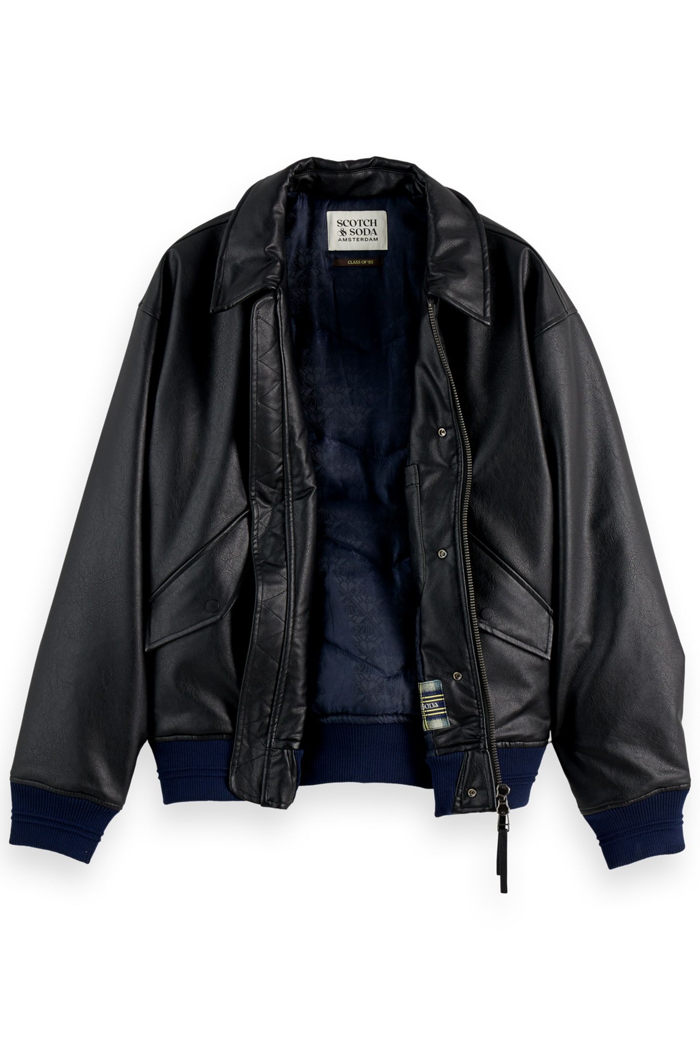 FAUX LEATHER PUFFER METEORITE 2