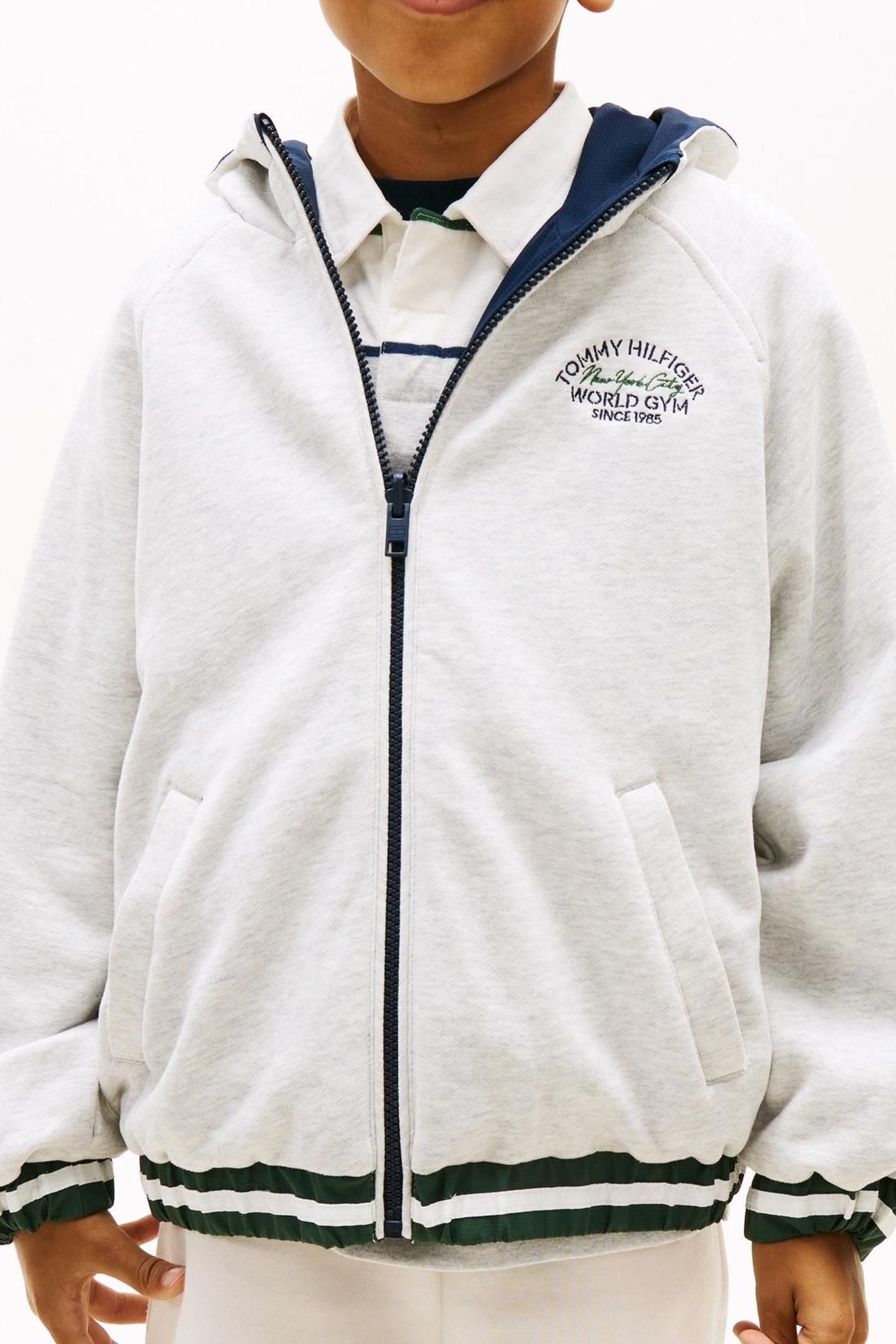 BOYS REVERSIBLE HOODED JACKET DARK NIGHT NAVY 4