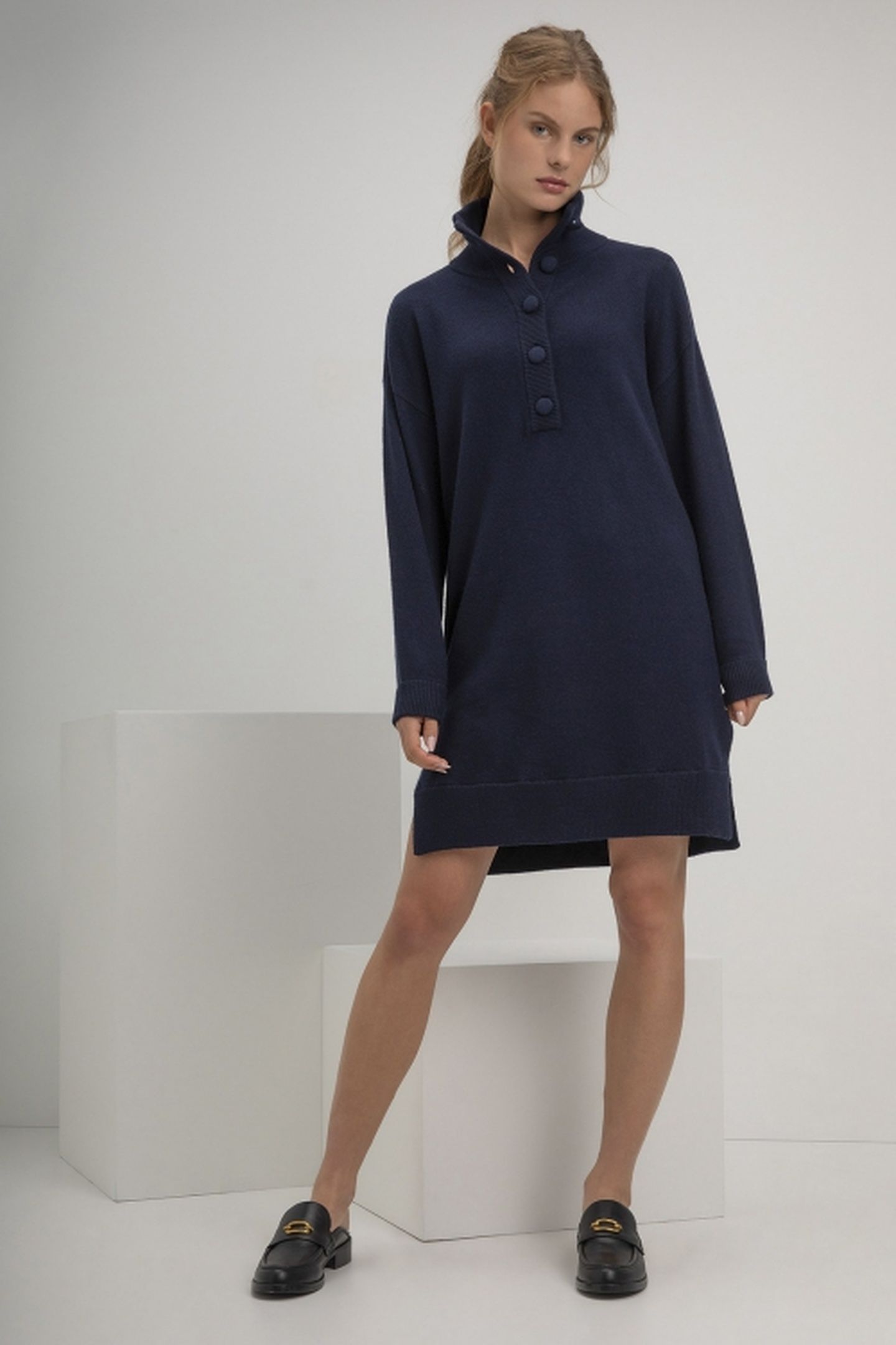 STACEY DRESS NAVY 2