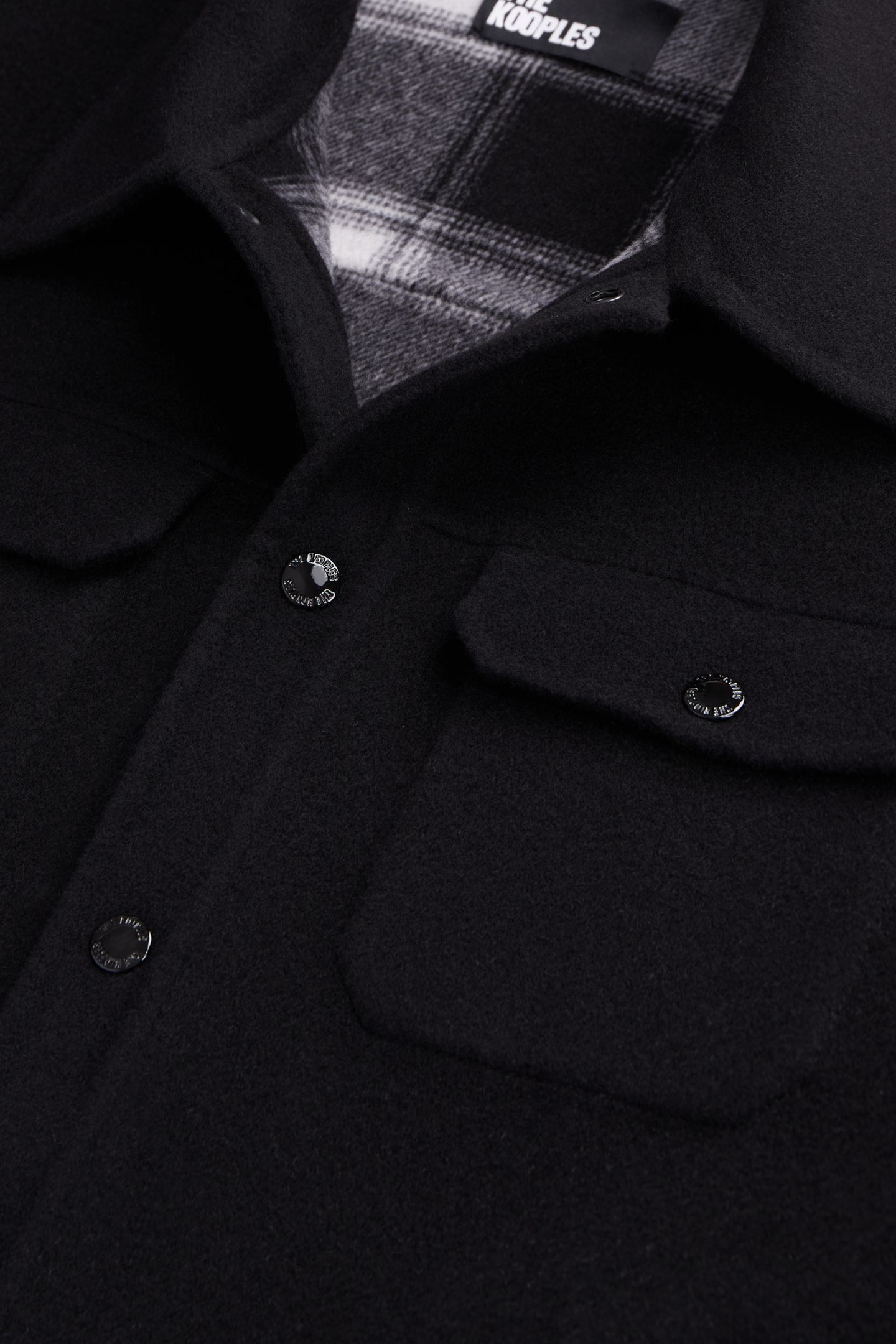 DOUBLE-SIDED JACKET WITH A CHECKERED INTERIOR BLACK 4