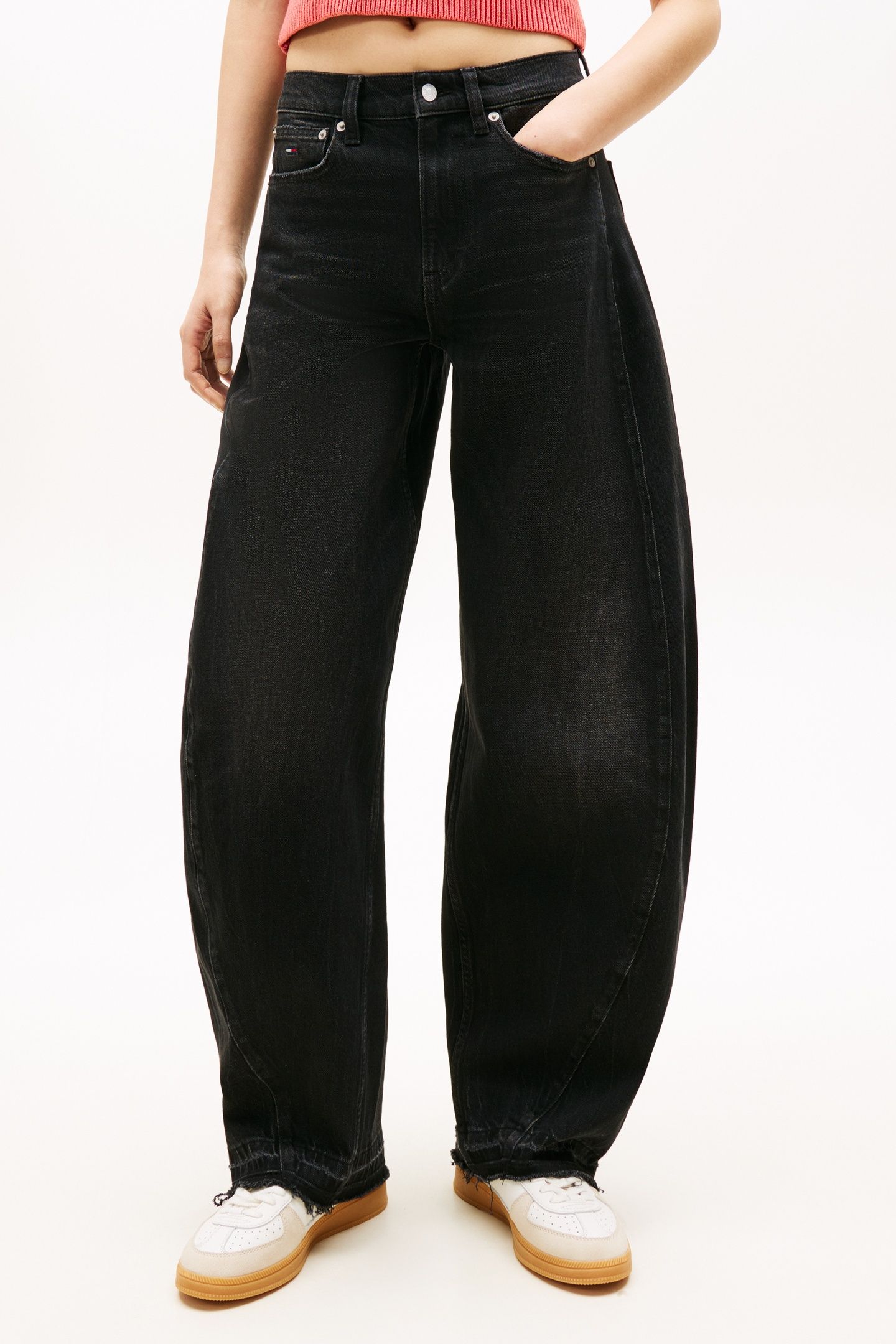 ELLA MID BARREL DENIM BLACK 3