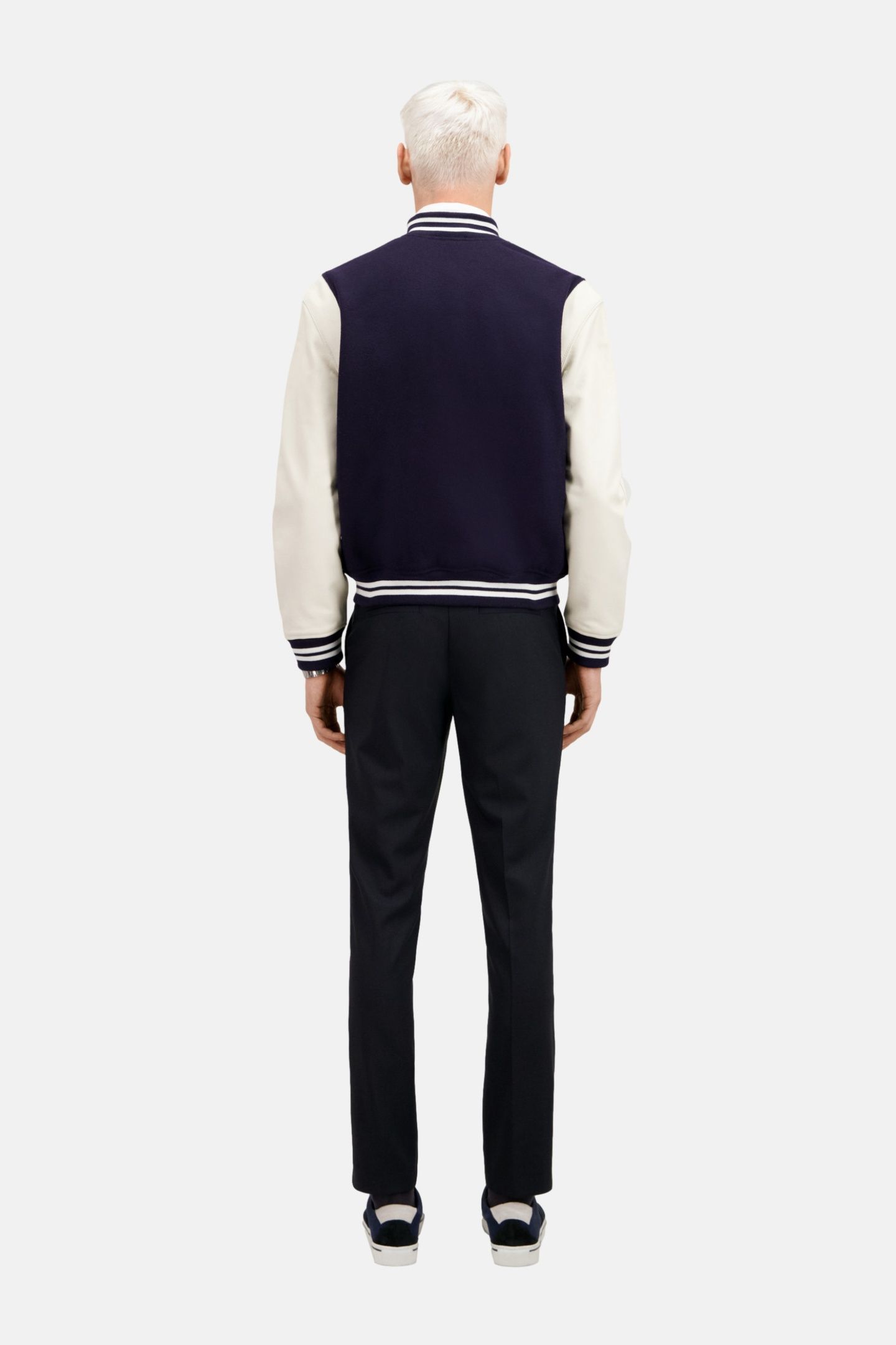 VARSITY JACKET WITH PATCH NAVY 4