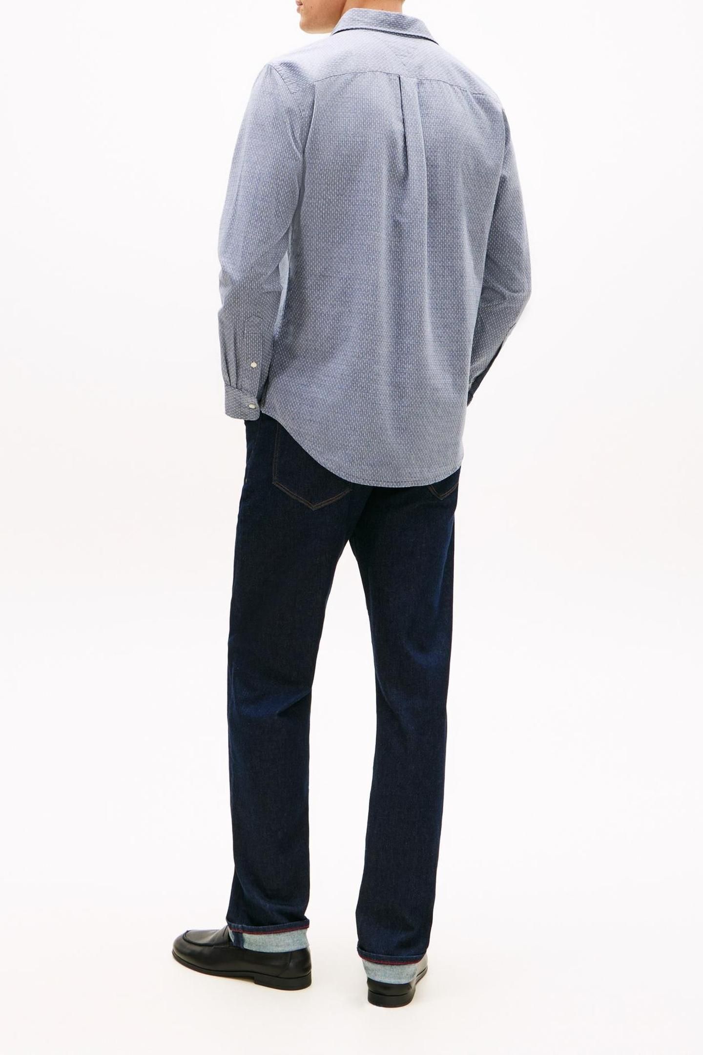 FLEX DOBBY SF SHIRT CARBON NAVY 3