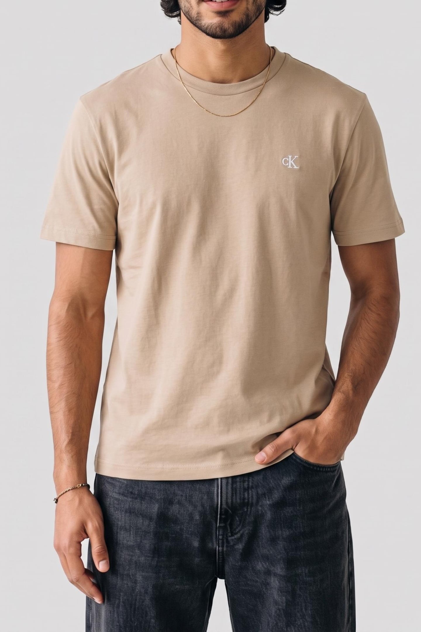 SS CLASSIC MONOGRAM TEE WHITE PEPPER 1