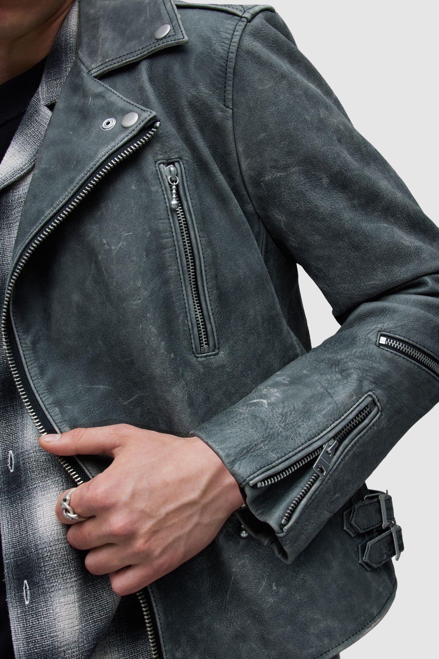 ARK BIKER WASHED BLACK 8