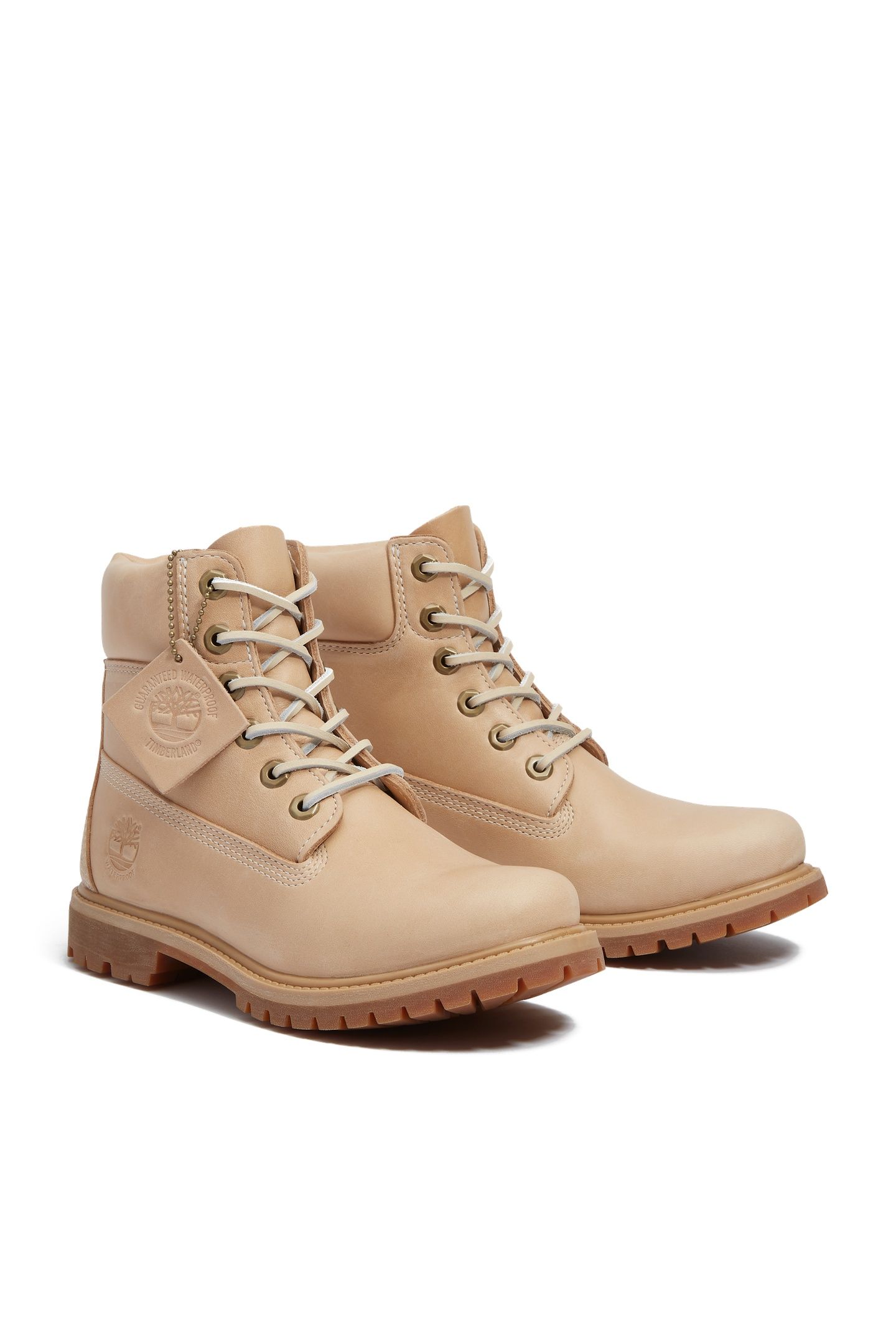 PREMIUM 6 INCH LACE UP WATERPROOF BOOT MEDIUM BEIGE FULL GRA 2