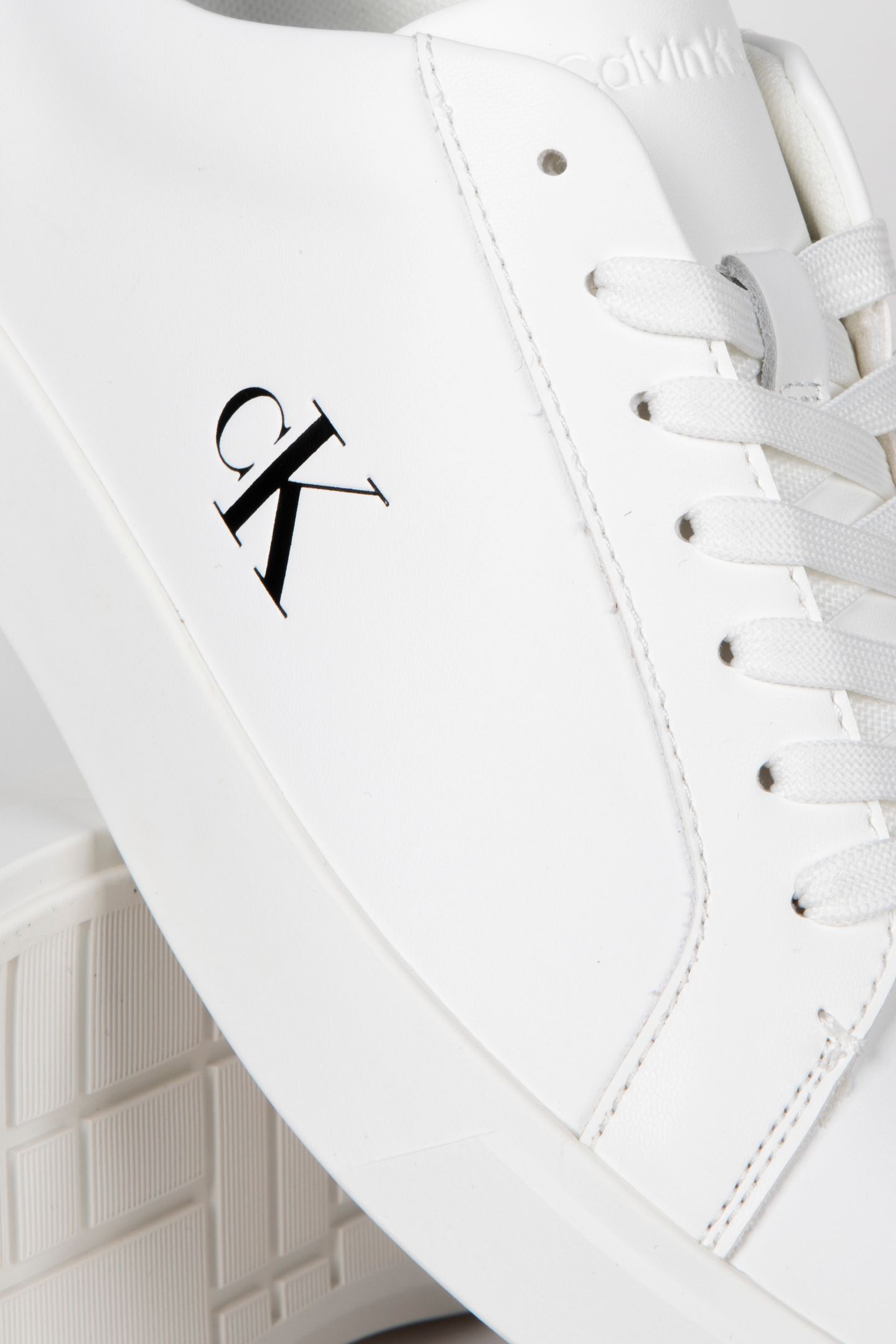 LOW PRO CUP LACEUP LEATHER SHOES BRIGHT WHITE/BLACK 3