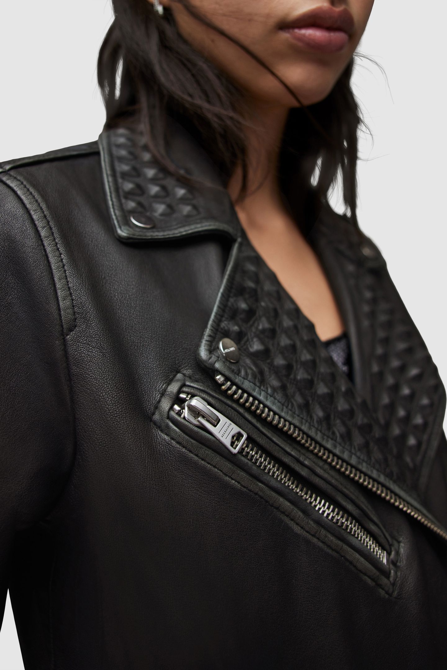 BILLIE STUD BIKER BLACK 6