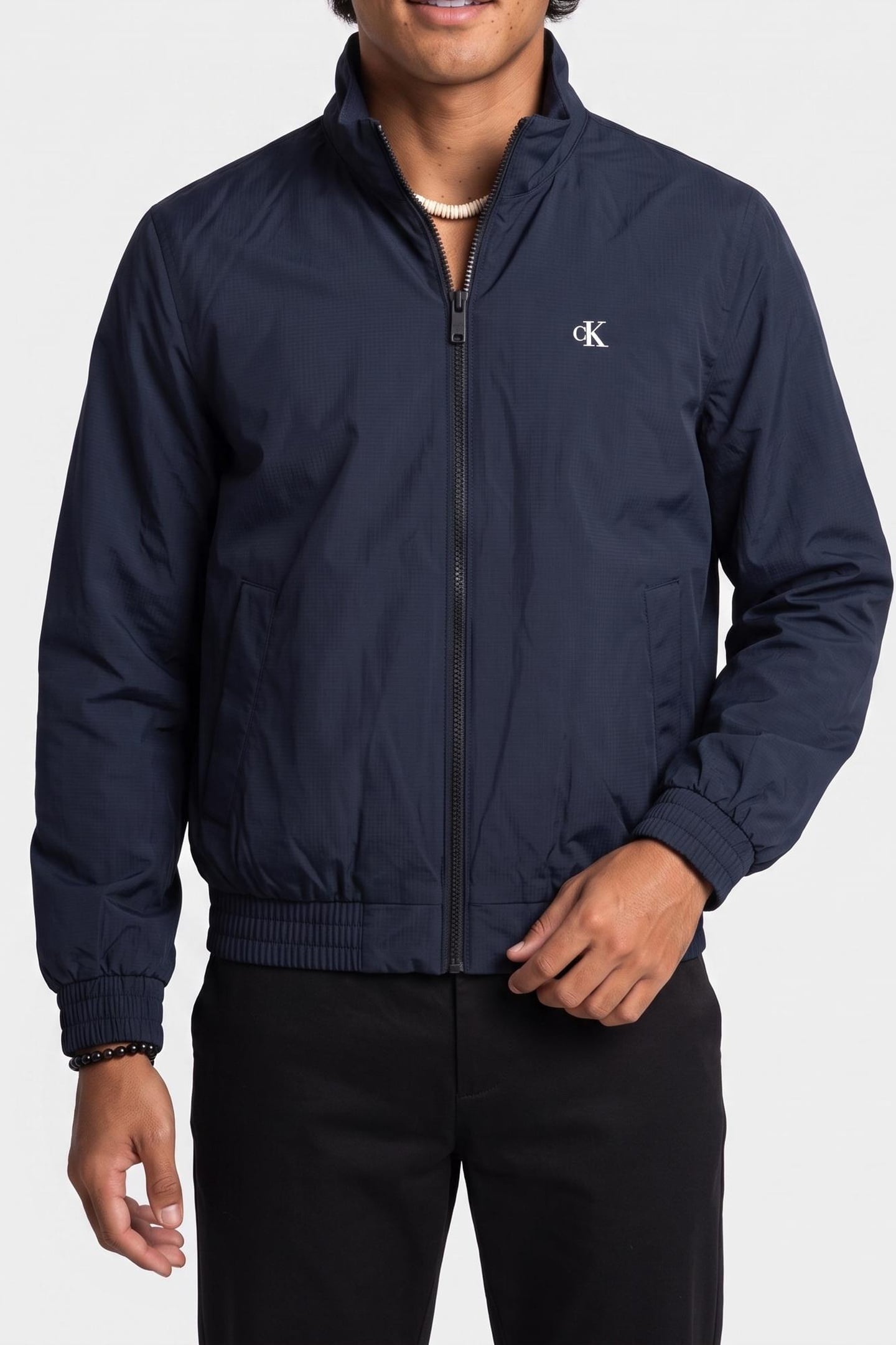 LONG SLEEVE RIPSTOP PADDED HARRINGTON DARK SAPPHIRE 1