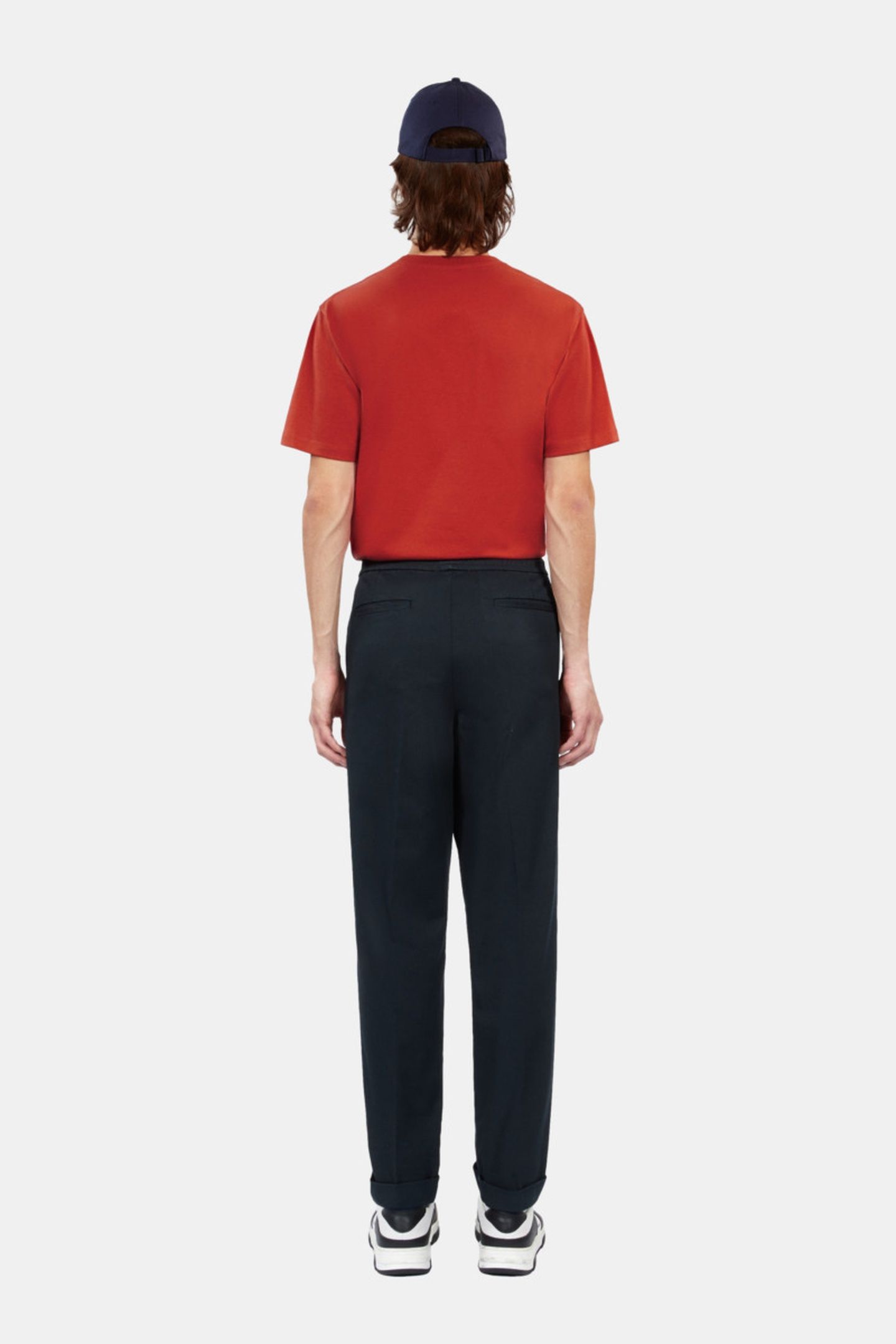 TROUSERS WITH DRAWSTRING AT THE WAIST NAVY 4