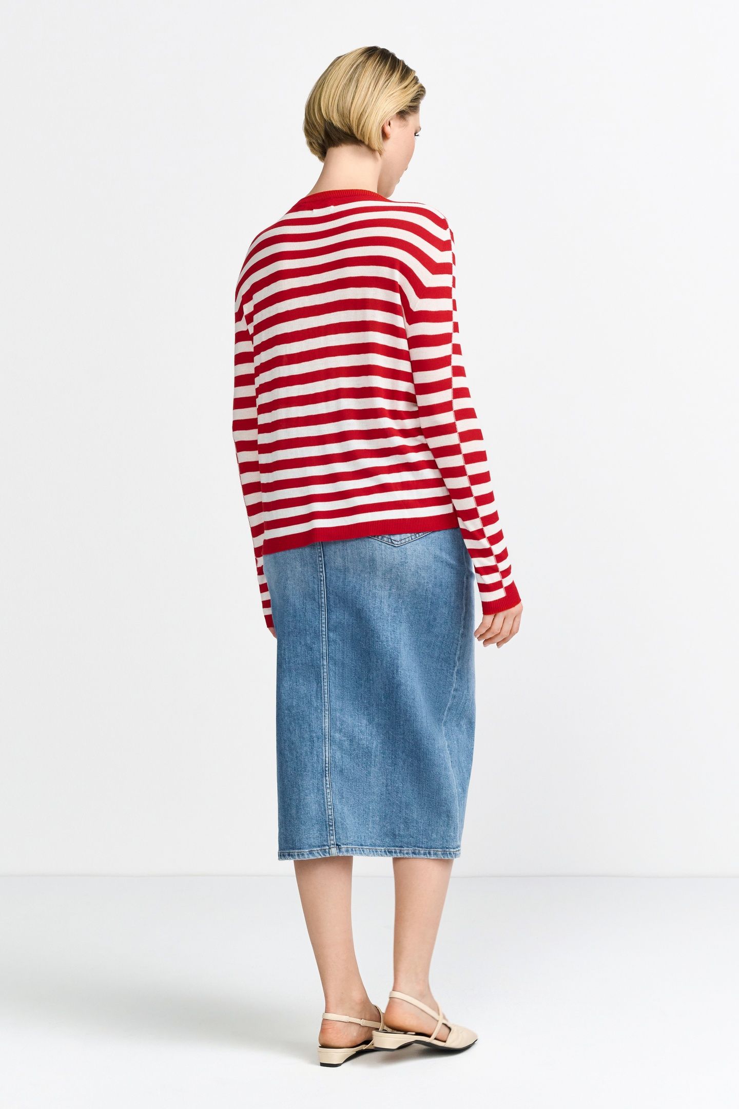 SUPERLIGHT CREW STRIPED SUNSET RED 1