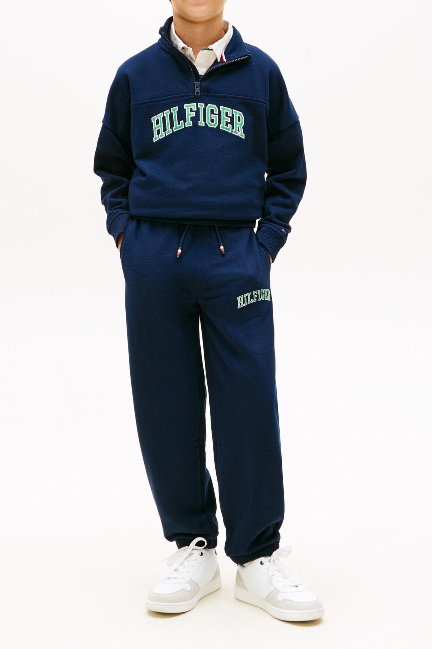 BOYS HILFIGER VARSITY SWEATER DARK NIGHT NAVY 1