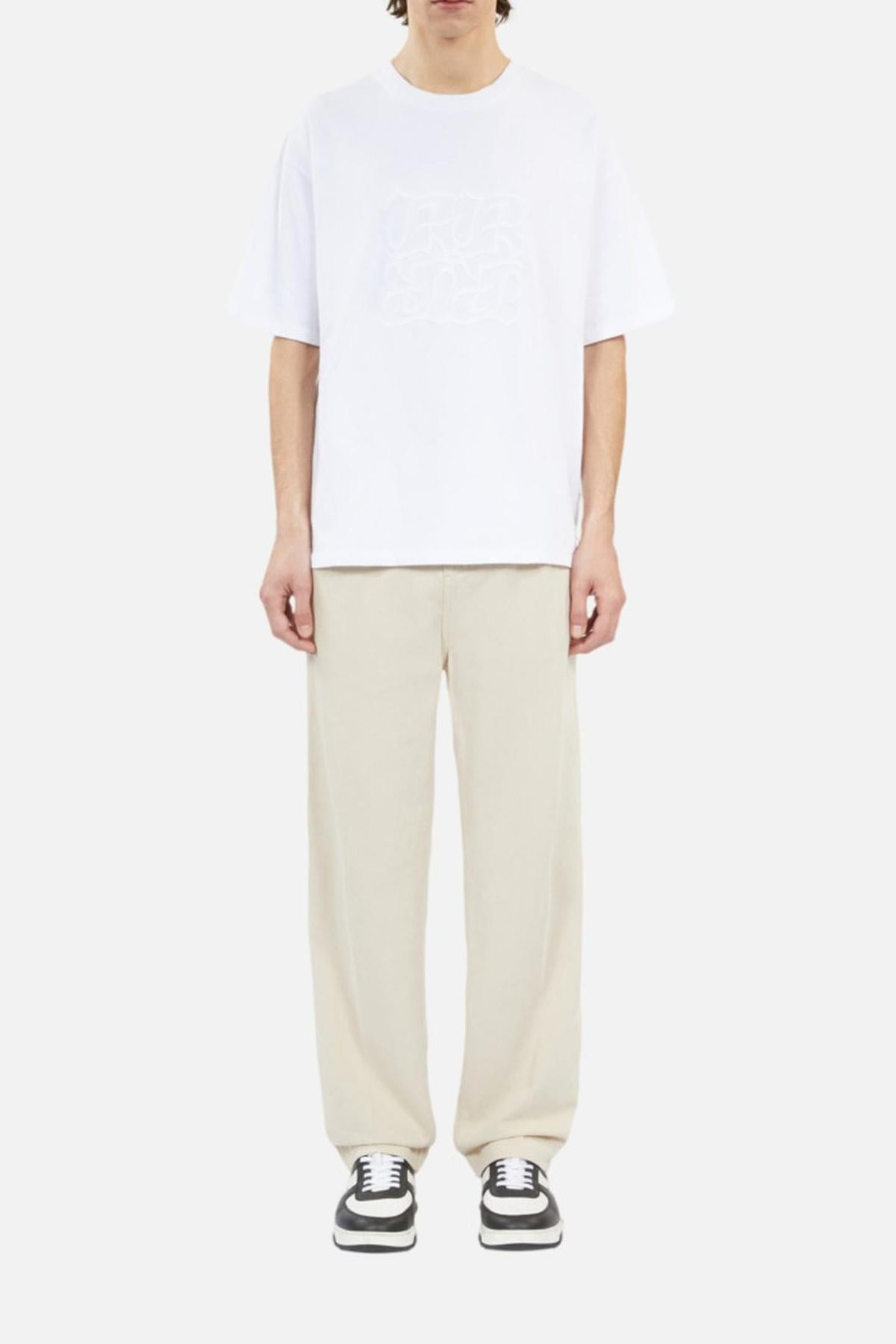 SHORT-SLEEVED T-SHIRT WITH TK CHEST EMBROIDERY WHITE 1