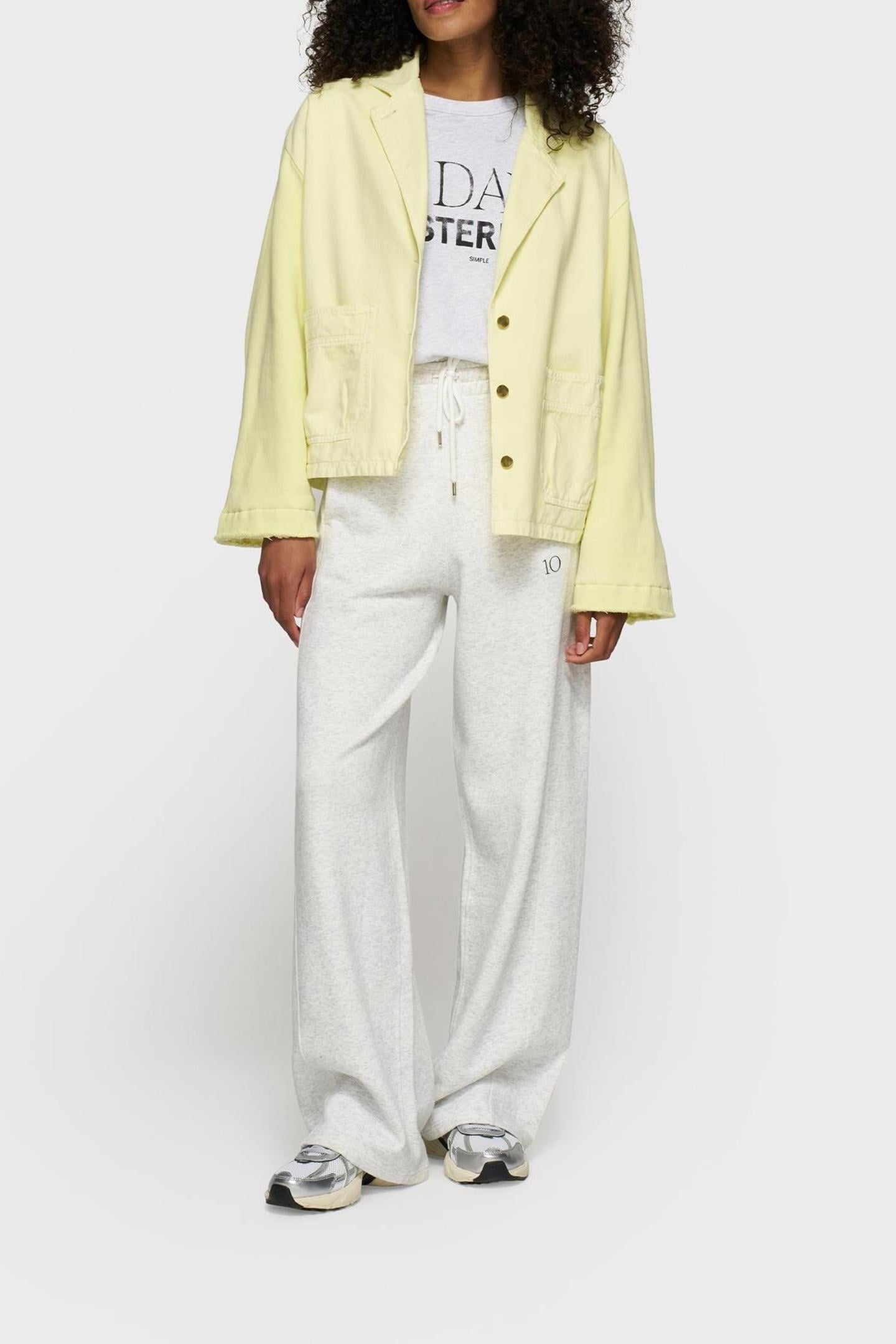 BOXY JACKET TWILL PASTEL YELLOW 1