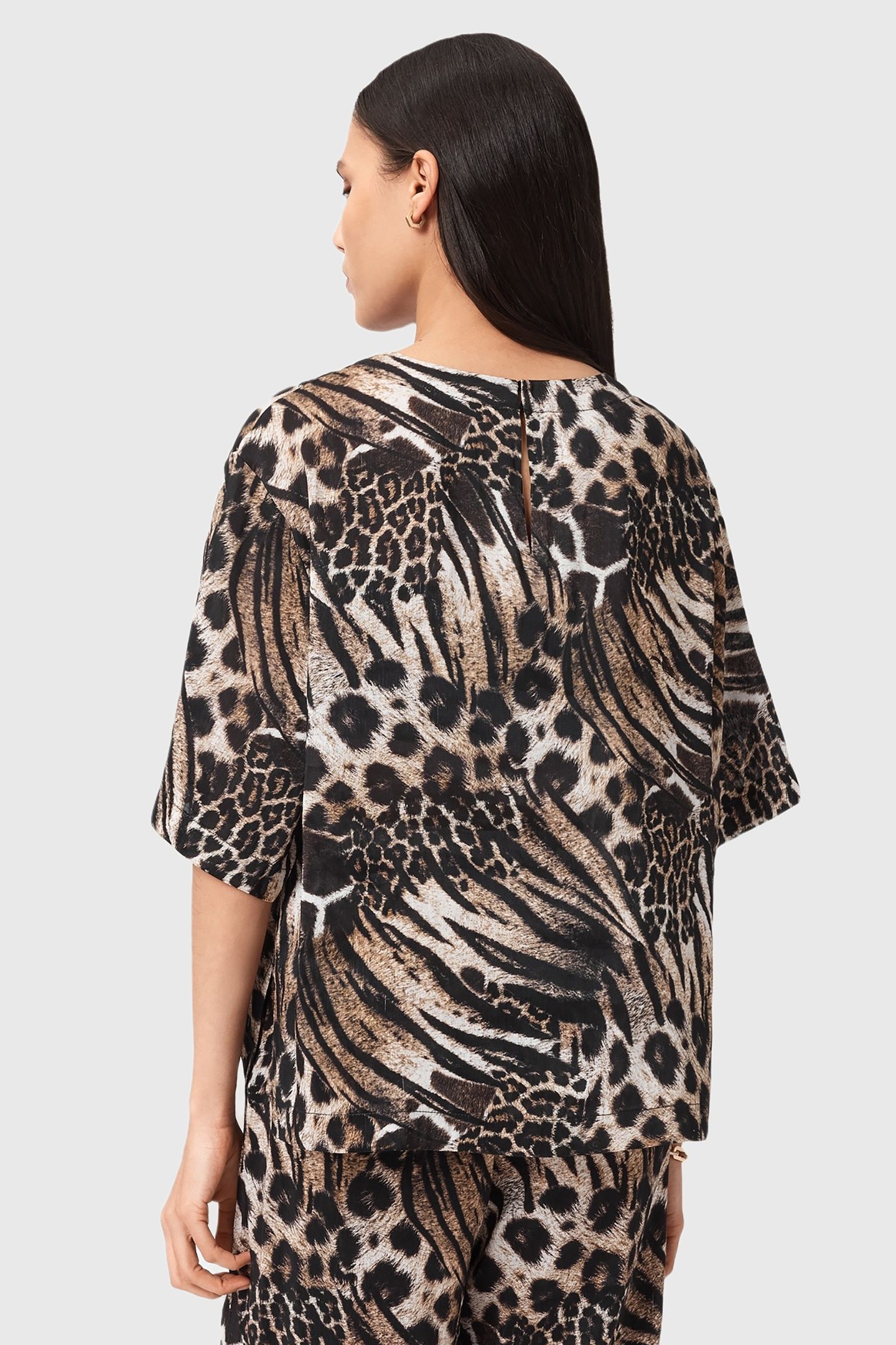 LOTTIE LINEN TOP TRIO TAUPE BROWN 4