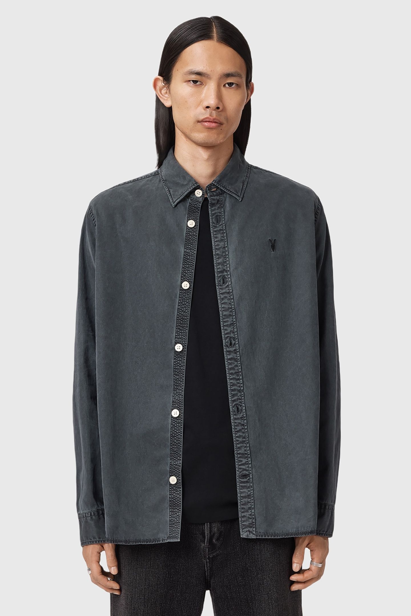 BODHI LS OVERSHIRT BLAINN BLACK 2