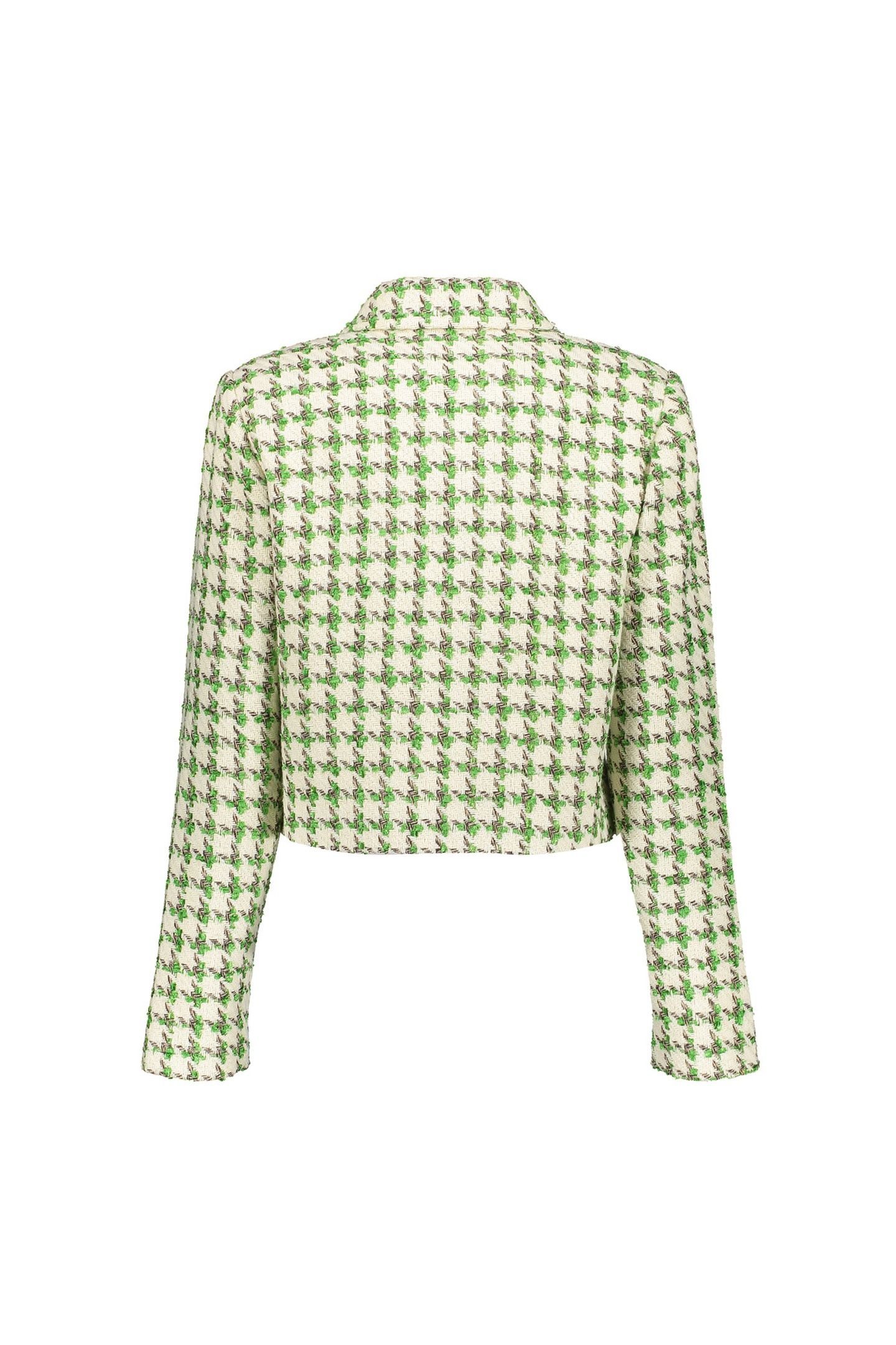 JACKET TWEED OFF-WHITE/GREEN 2