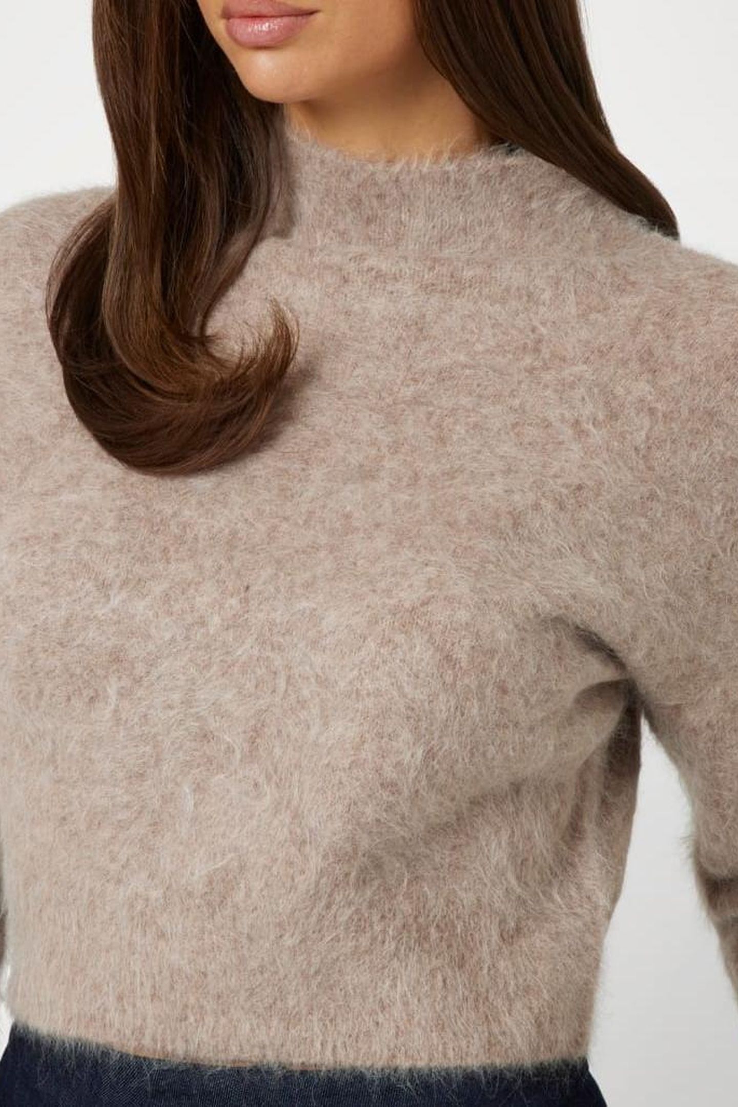 DENISE CROP SWEATER HERB TAN MULTI 6