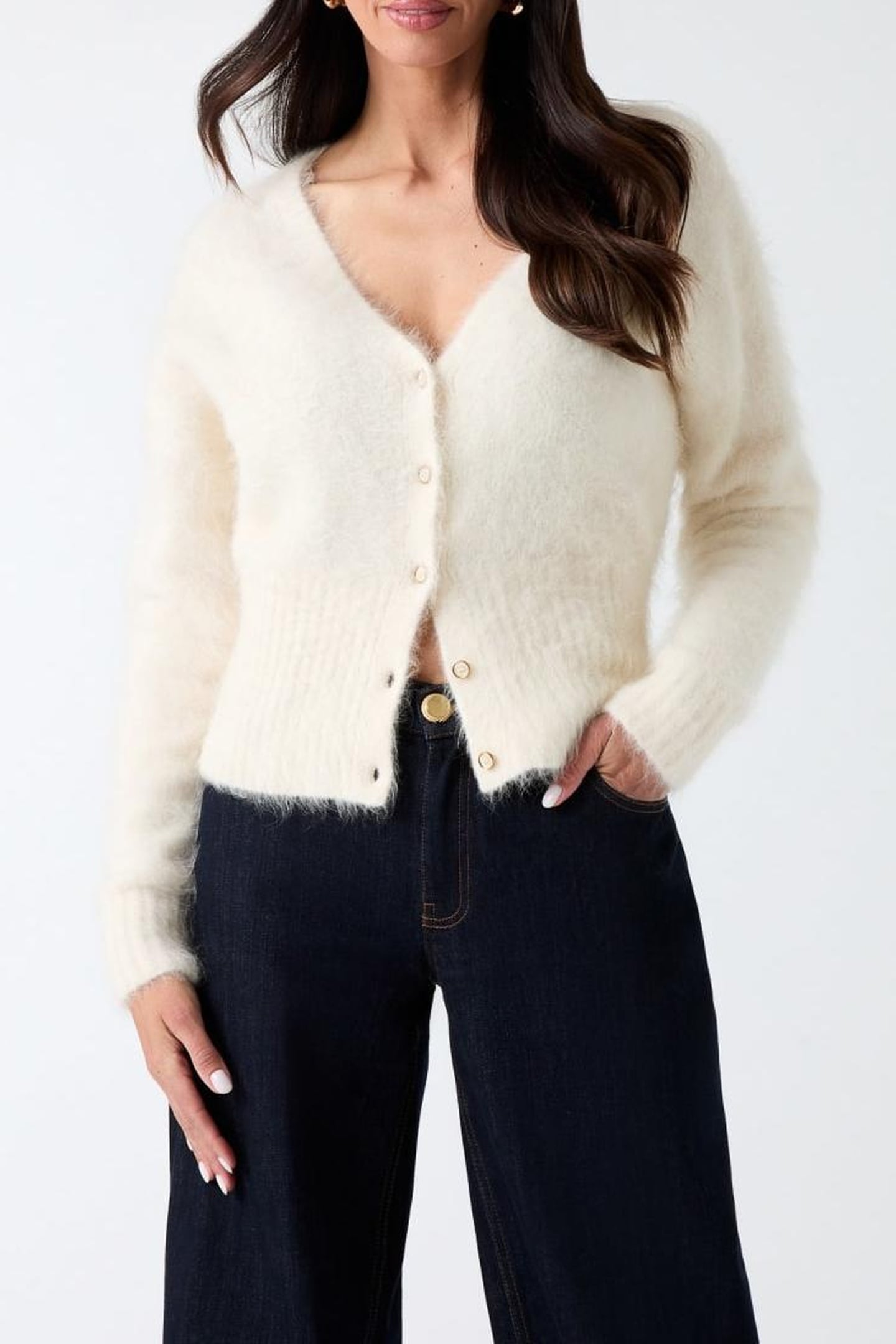 AGNES CARDI SWEATER MACADAMIA MULTI 3