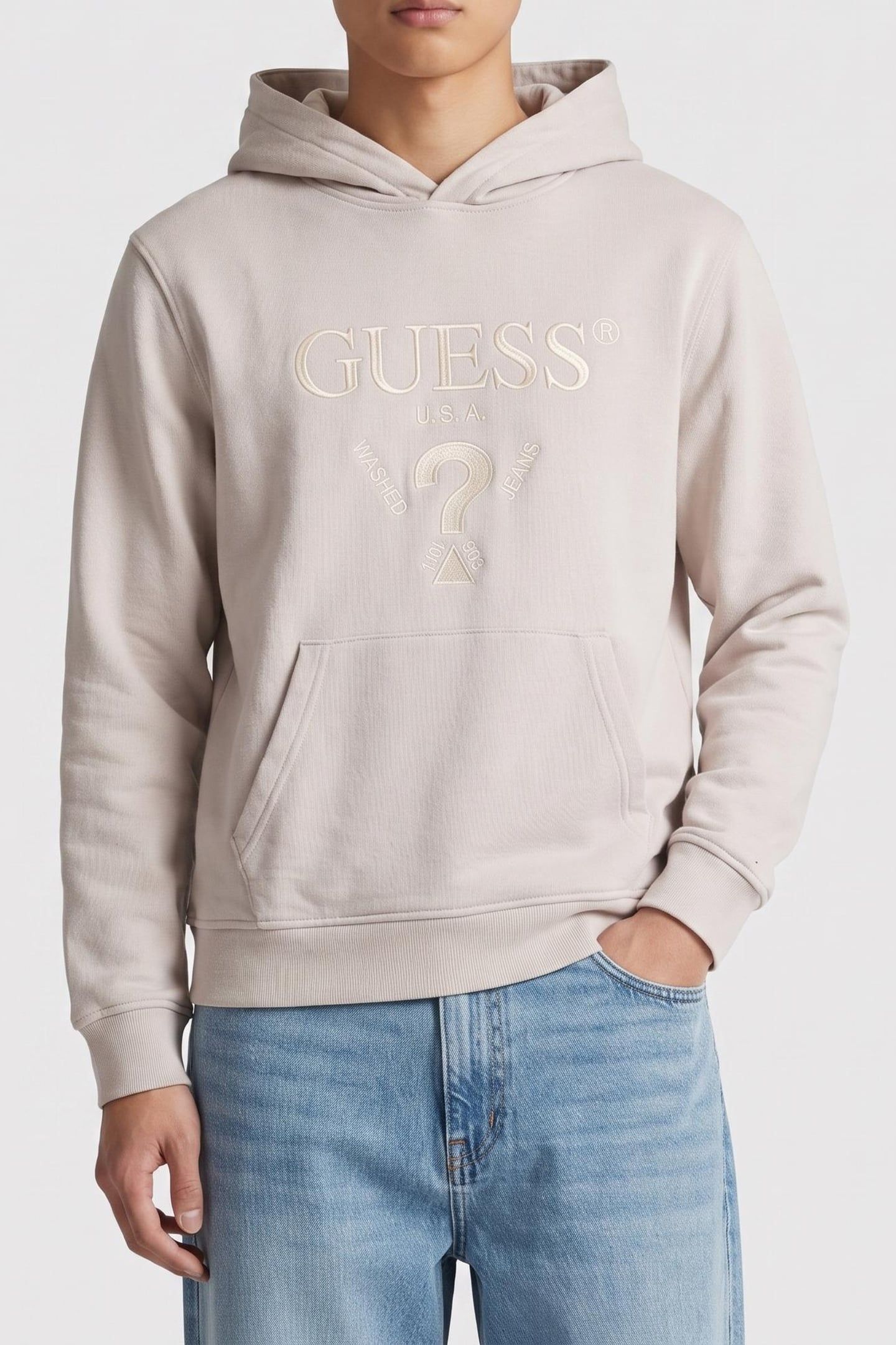 GUESS ECO BEAU HOODIE SWEATSHI WIND CLOUD 1