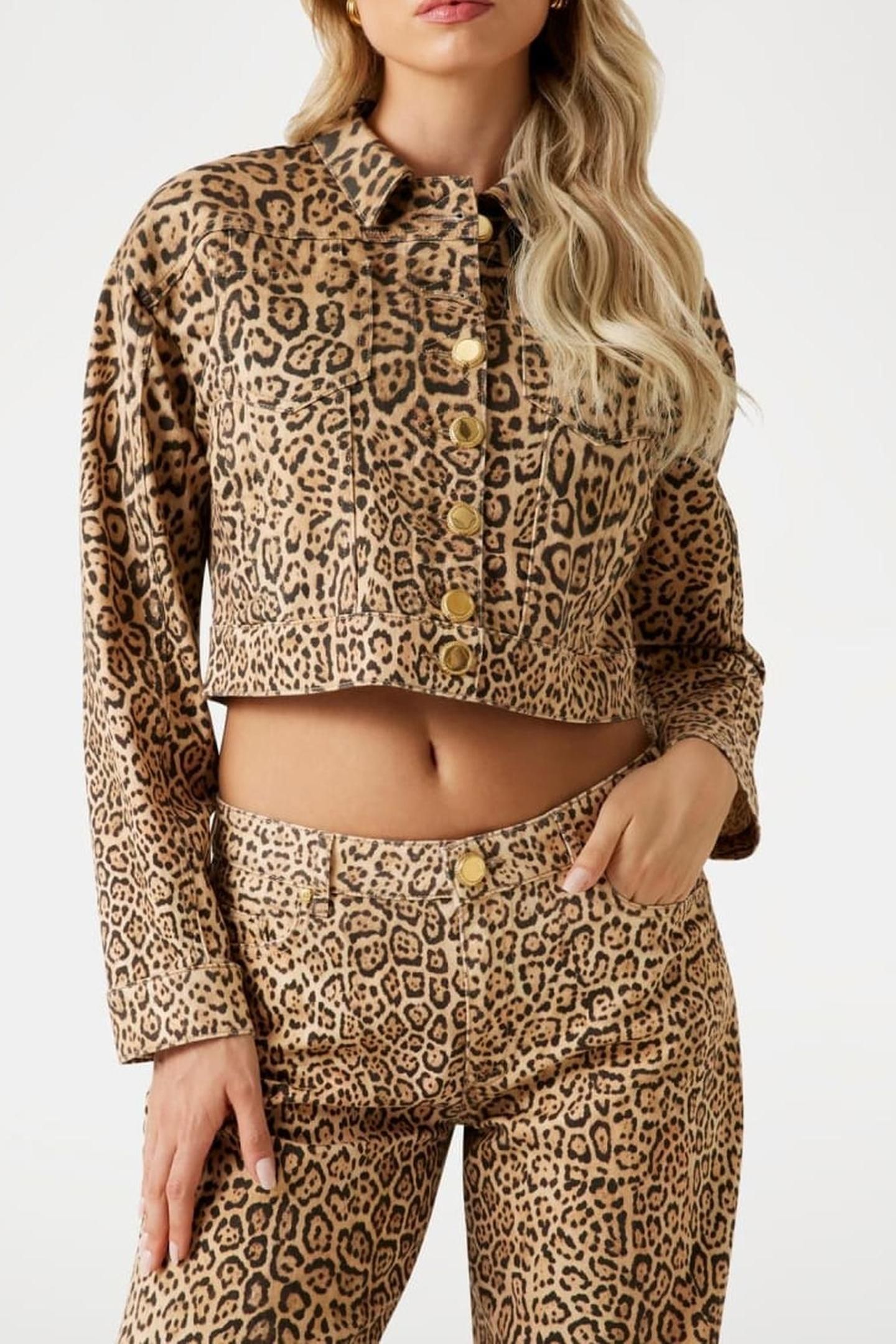 EDDA DENIM PRINTED J CHARMING LEOPARD DEG 2