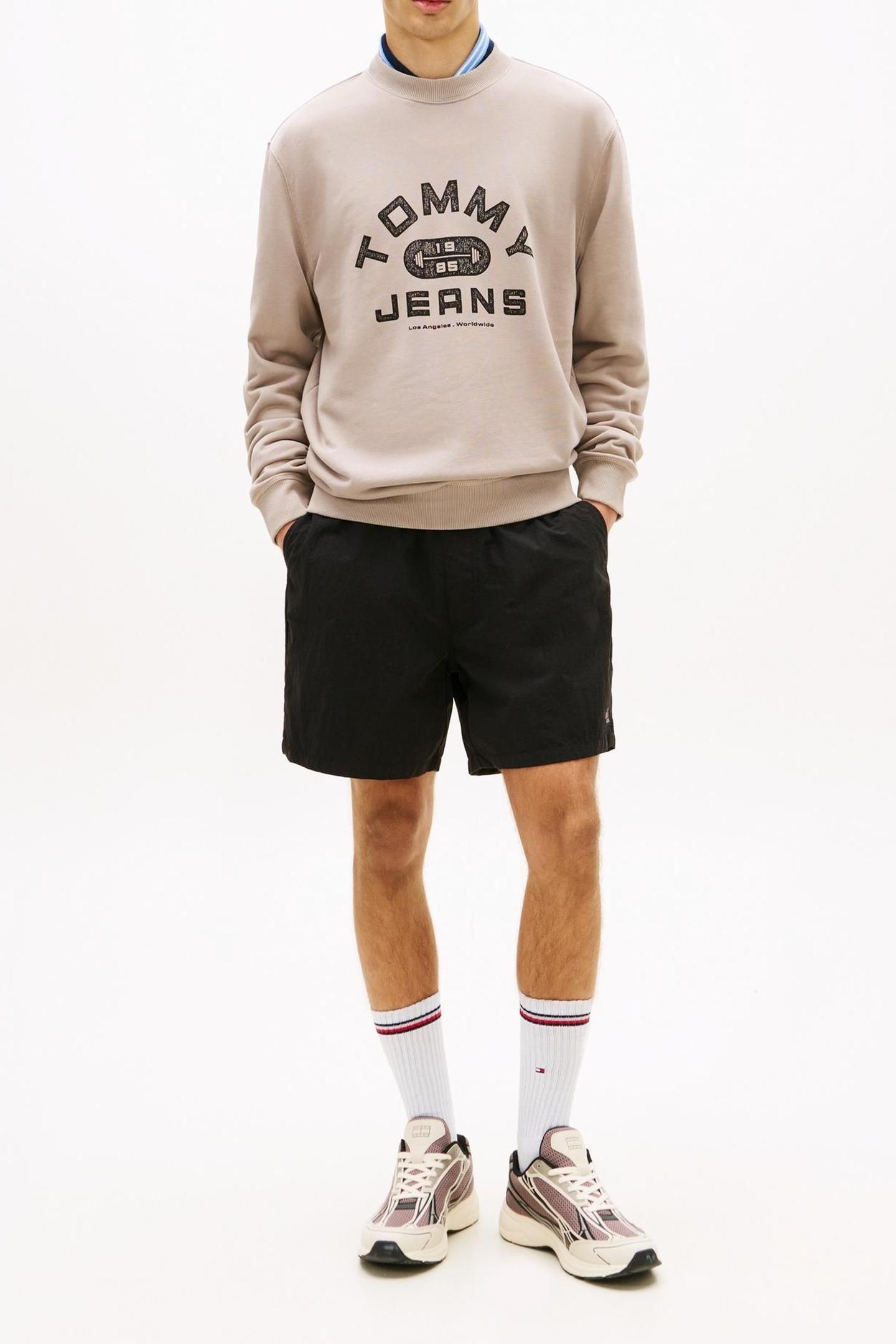 GRAPHIC TERRY CREW NECK SWEATSHIRT LIMESTONE DUST 2