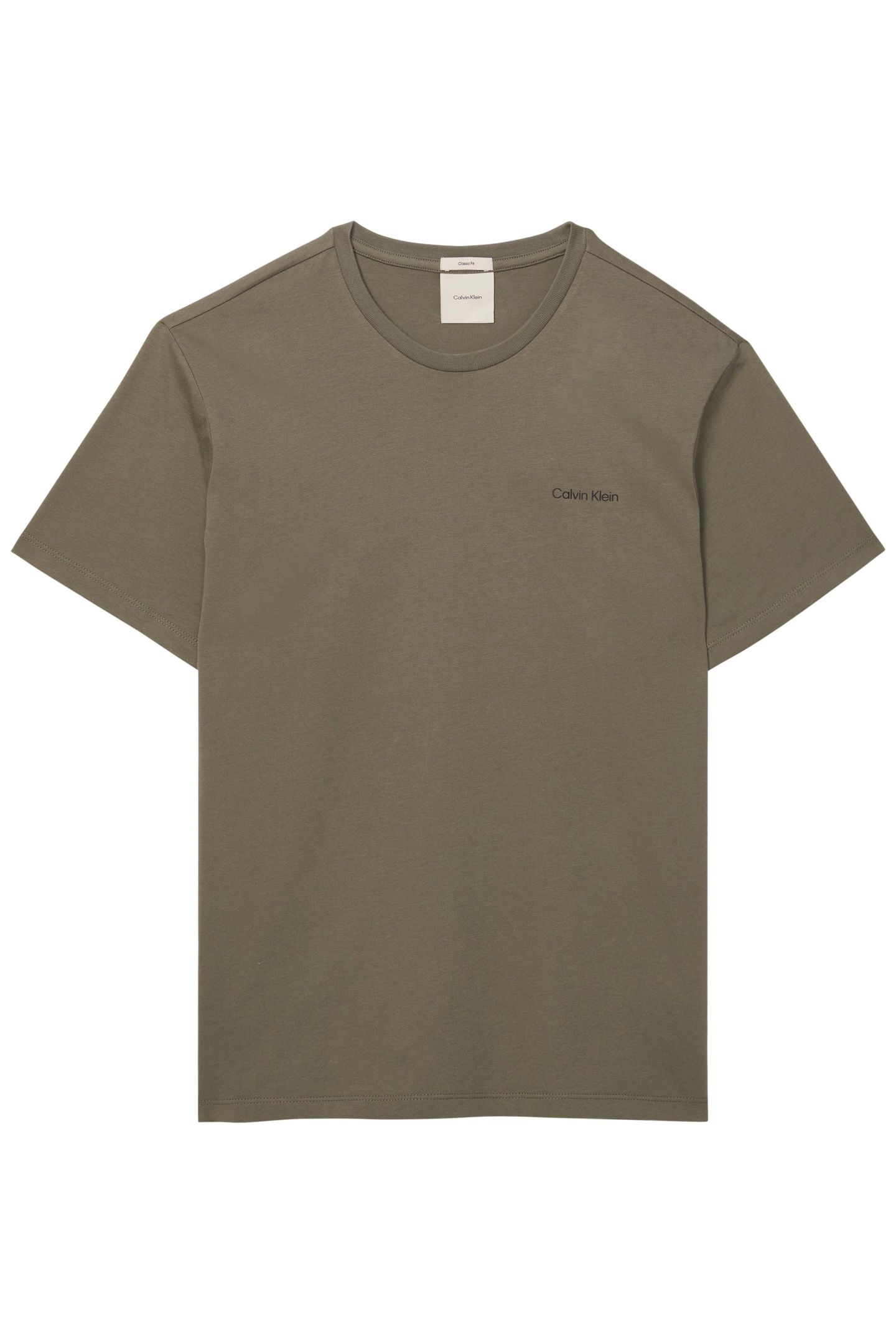 SS MICRO LOGO CREWNECK DUSTY OLIVE 4