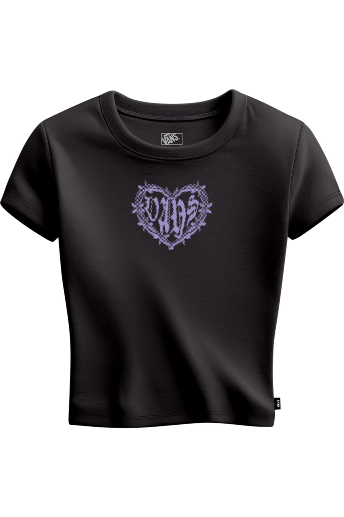 BARBED HEART W TEE BLACK 3