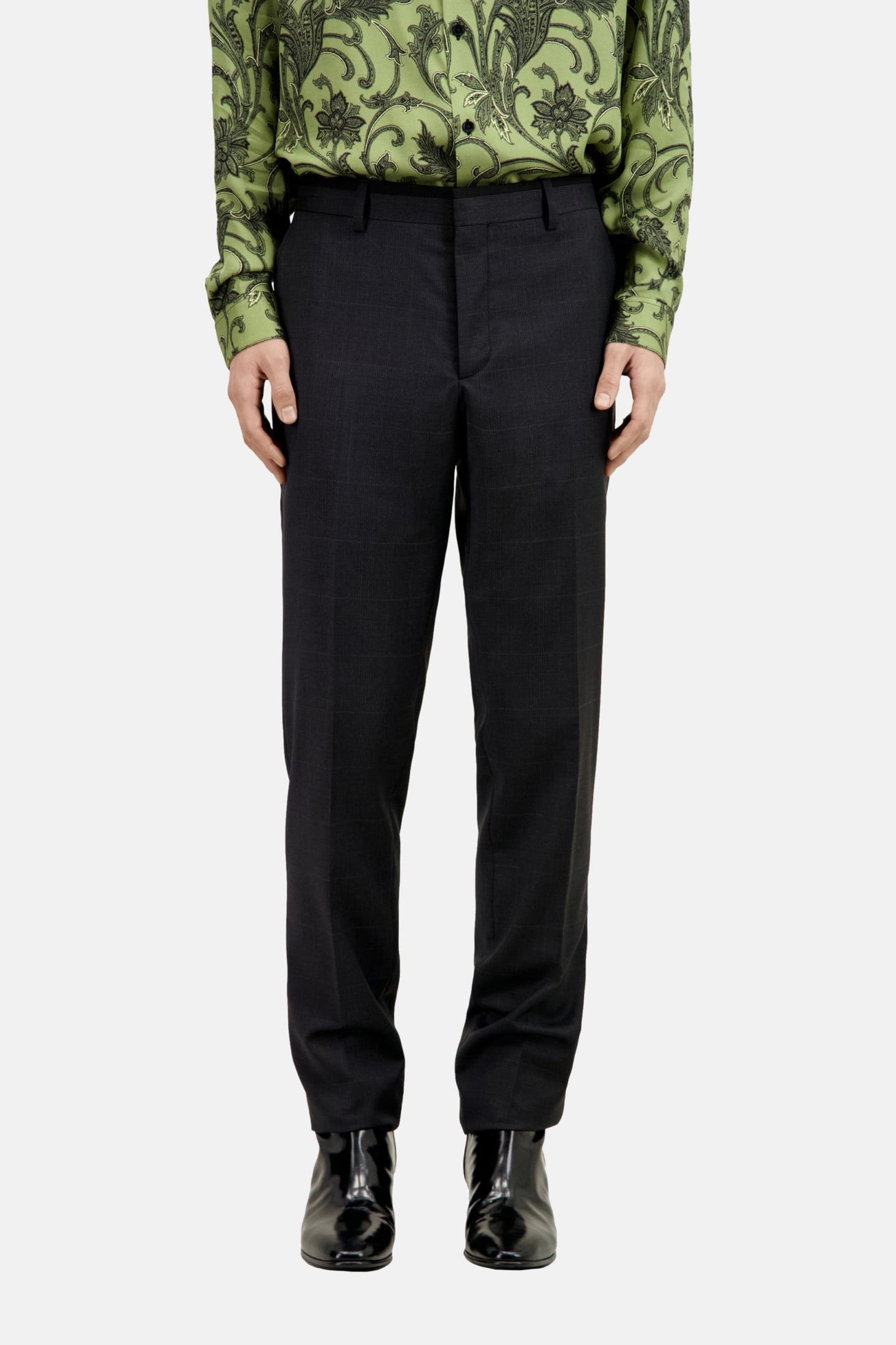 CHECKERED SUIT JACKET DARK GREY 1