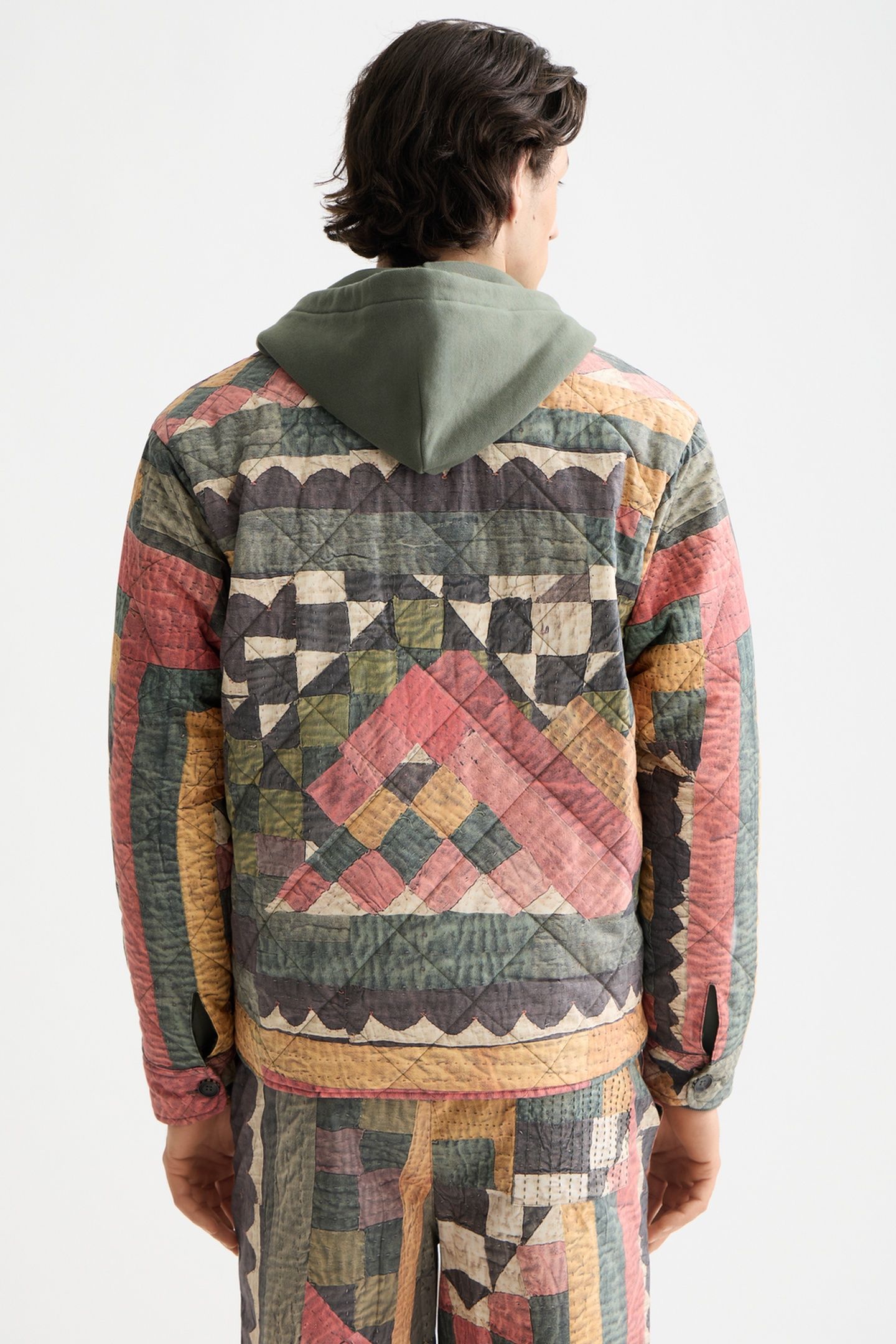PATCHWORK MOUNTAIN PRINT OVERSHIRT MOUNTAINS PATCHWORK 3