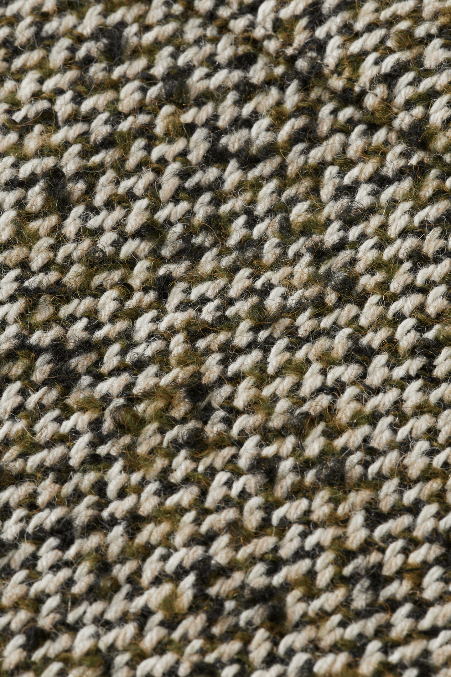 MULTICOLOURED TWEED WOOL-BLEND OVERSHIRT GREEN / BEIGE TWEED 4