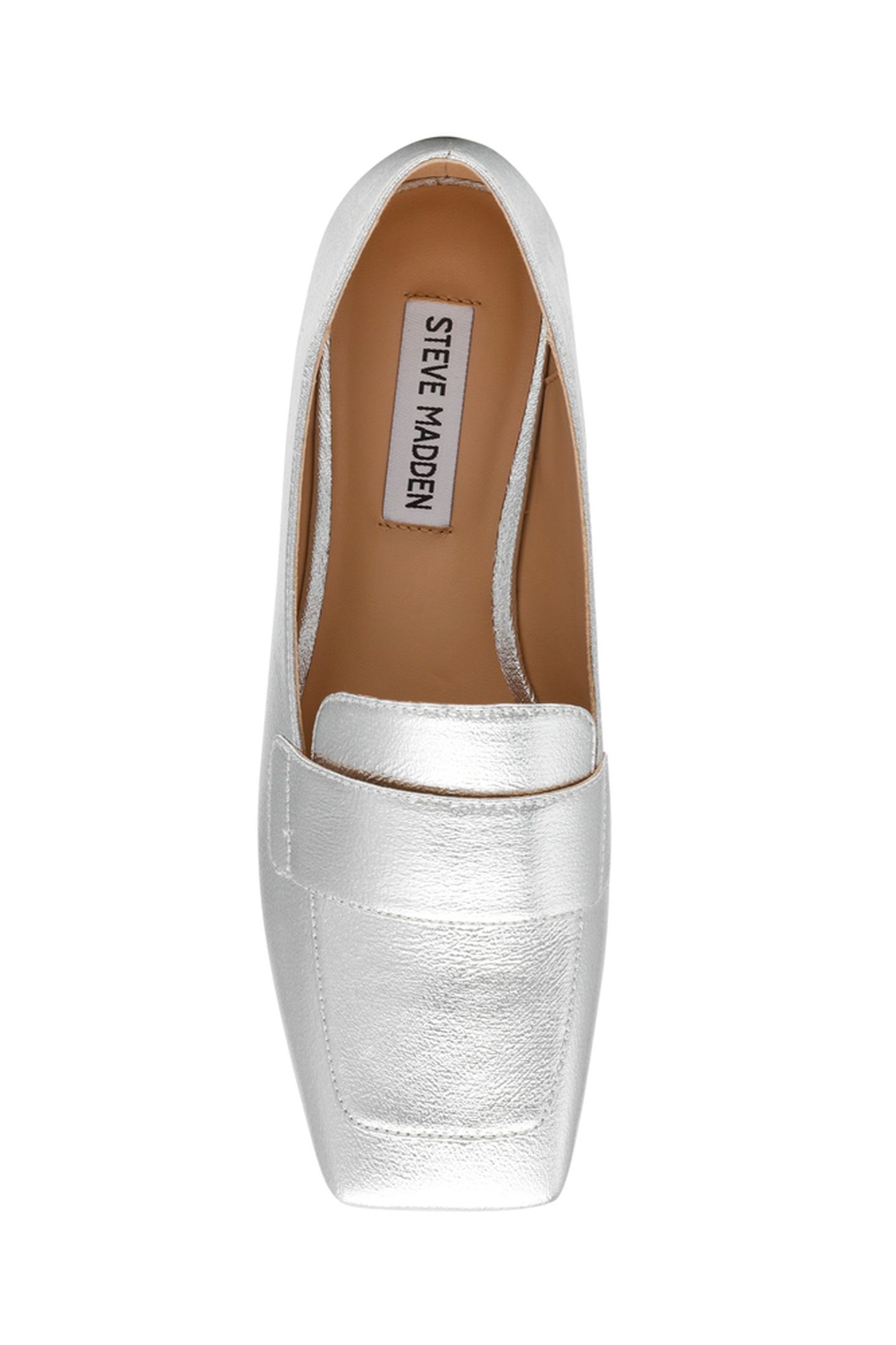 MONARC FLAT SHOES SILVER CRINKLE 6