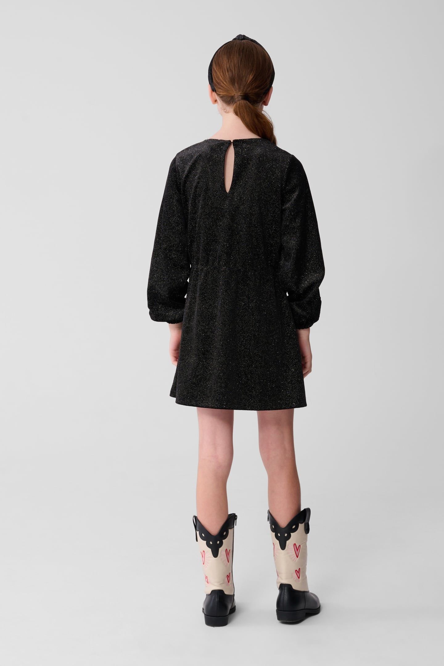 GAM-SBVELVET BOW DRESS BLACK 3