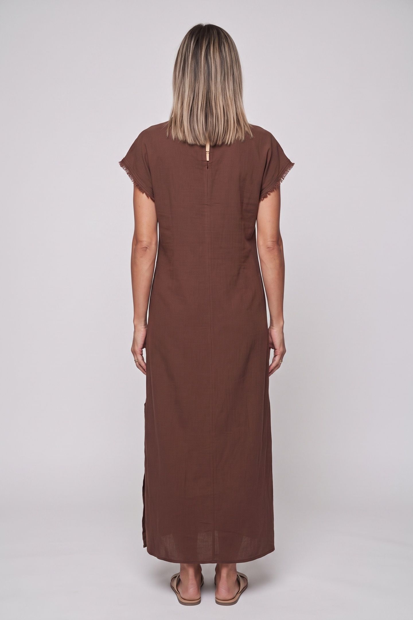 FRASCATI DRESS BROWN 2