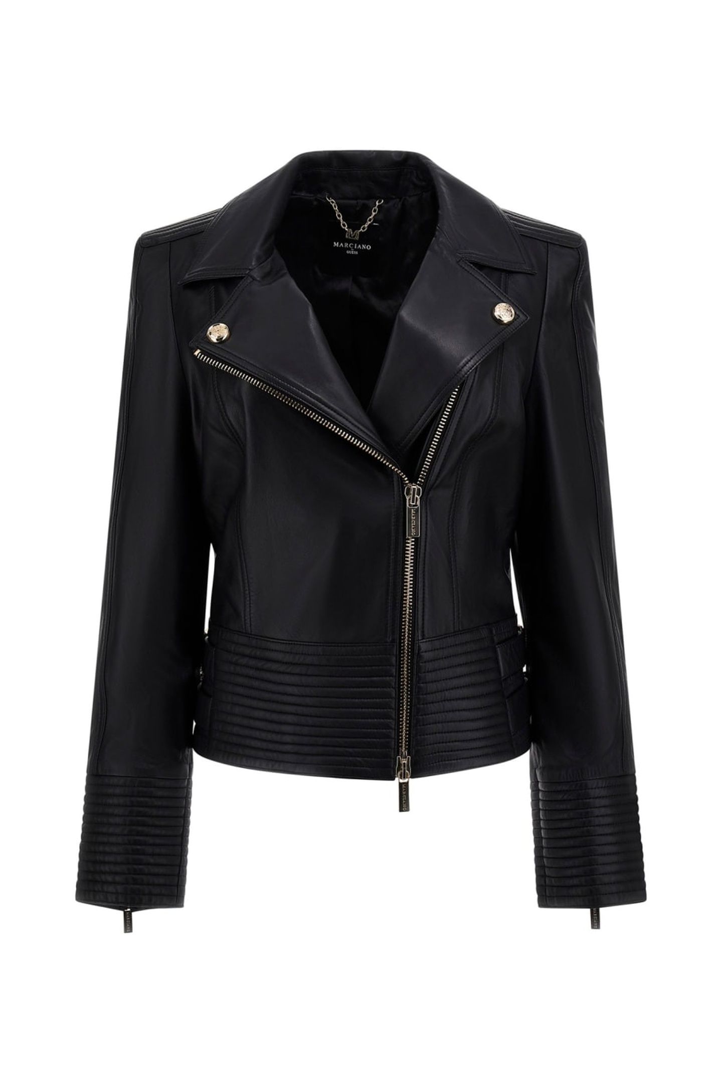 PEGGY LEATHER JACKET JET BLACK A996 3