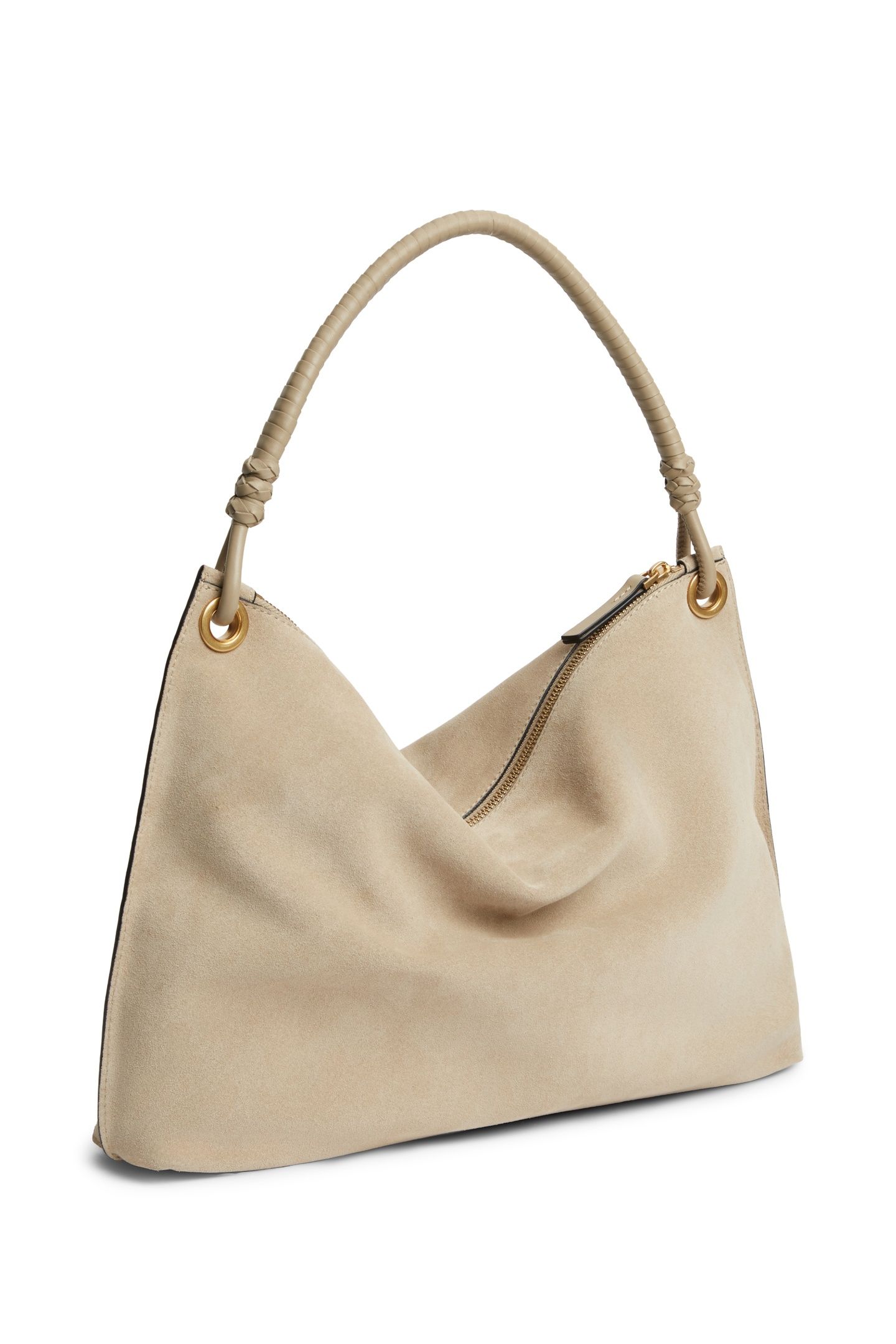 STATEMENT LEATHER SHOULDER BAG SANDALWOOD 3