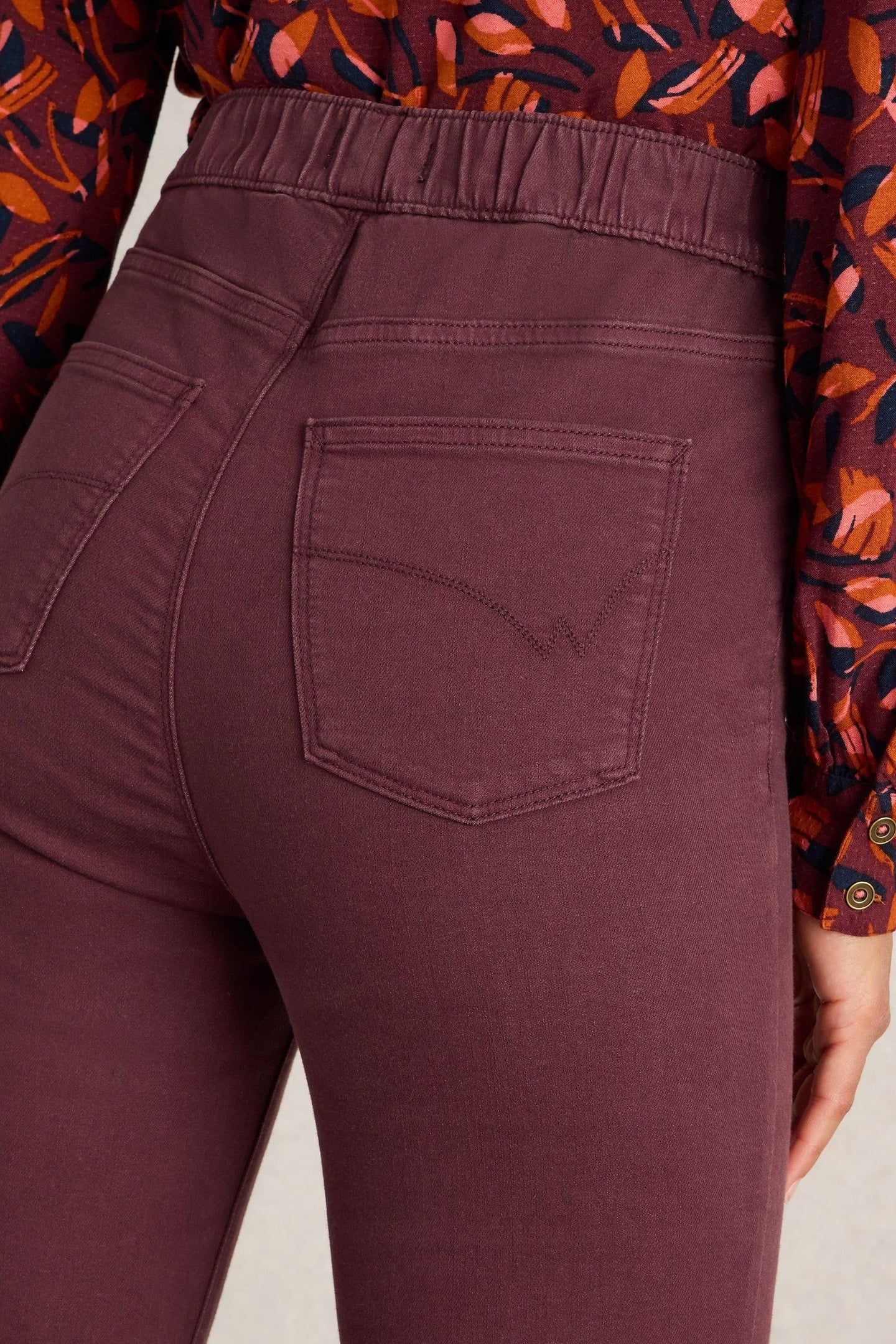JANEY JEGGING DARK PLUM 4