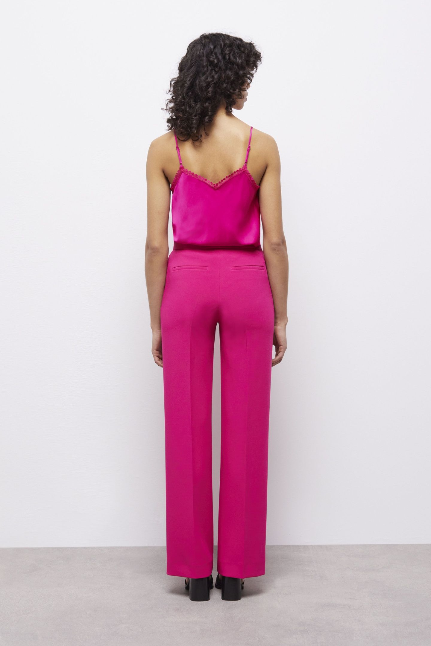 STRAIGHT-LEG SUIT TROUSERS PINK 6