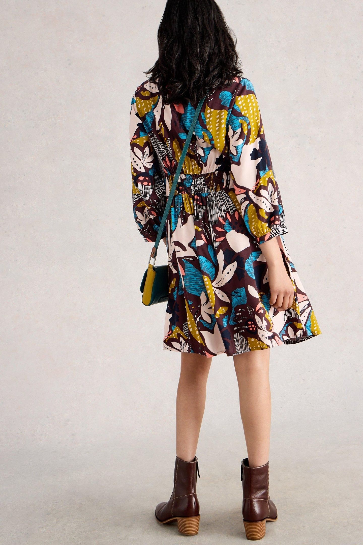 FLORA DRESS PLUM MULTI 4