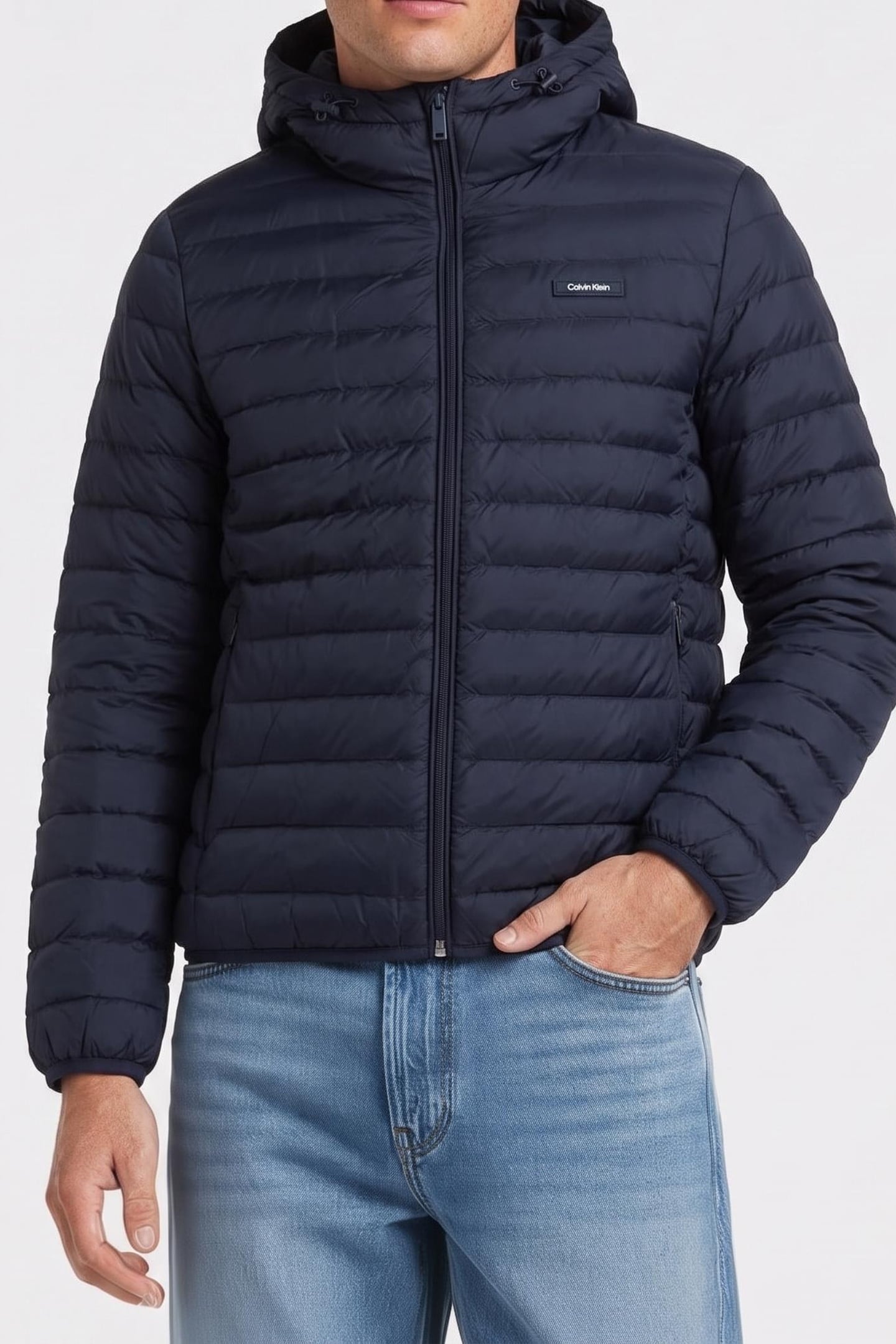 LS HOODED NYLON JACKET DARK SAPPHIRE 1