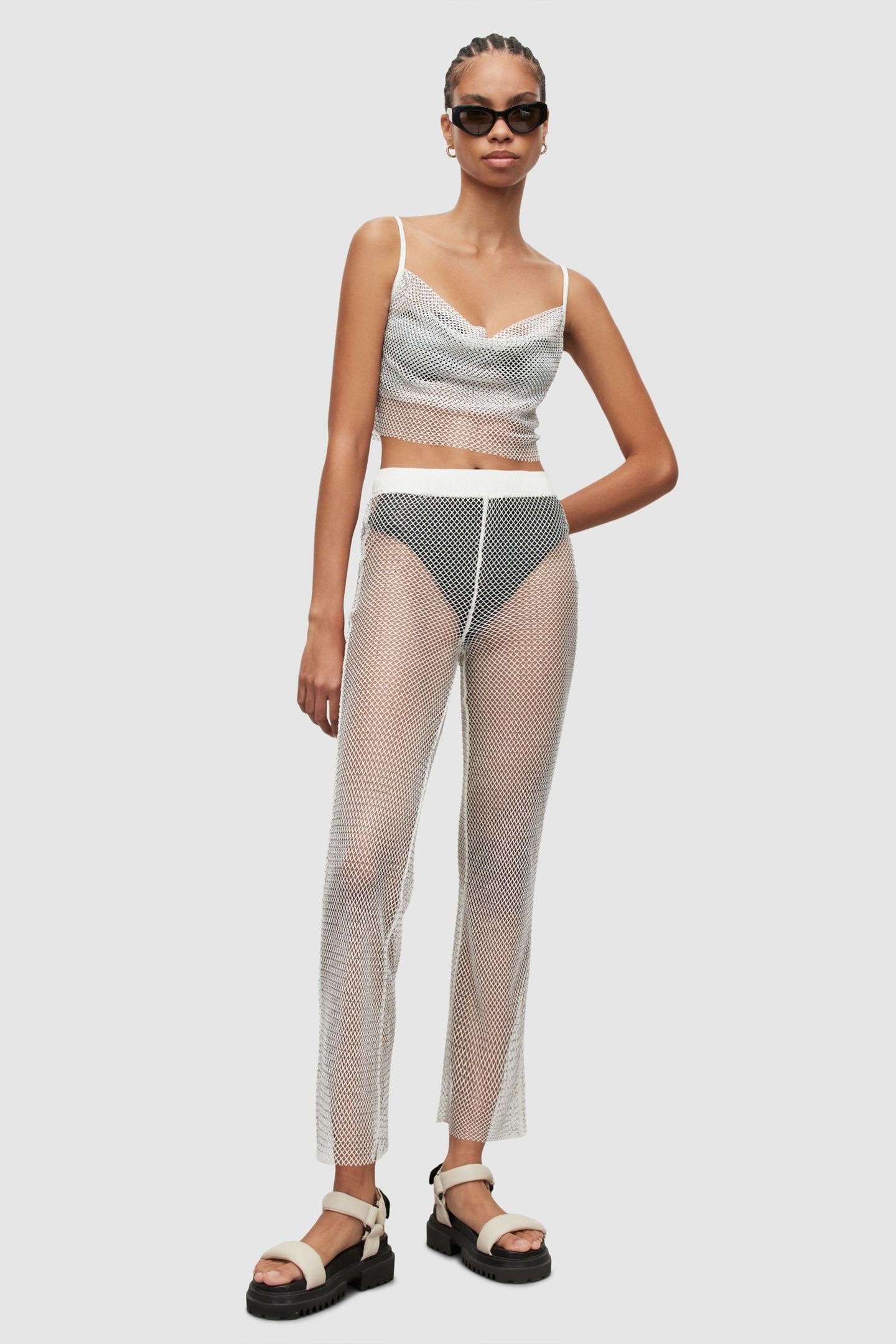 SAFI SPARKLE TROUSER SILVER 3