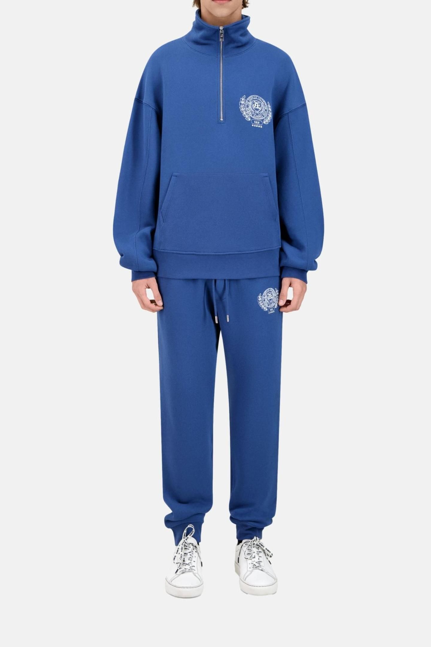 SWEATSHIRT A COL ZIPPE MIDDLE NAVY 2