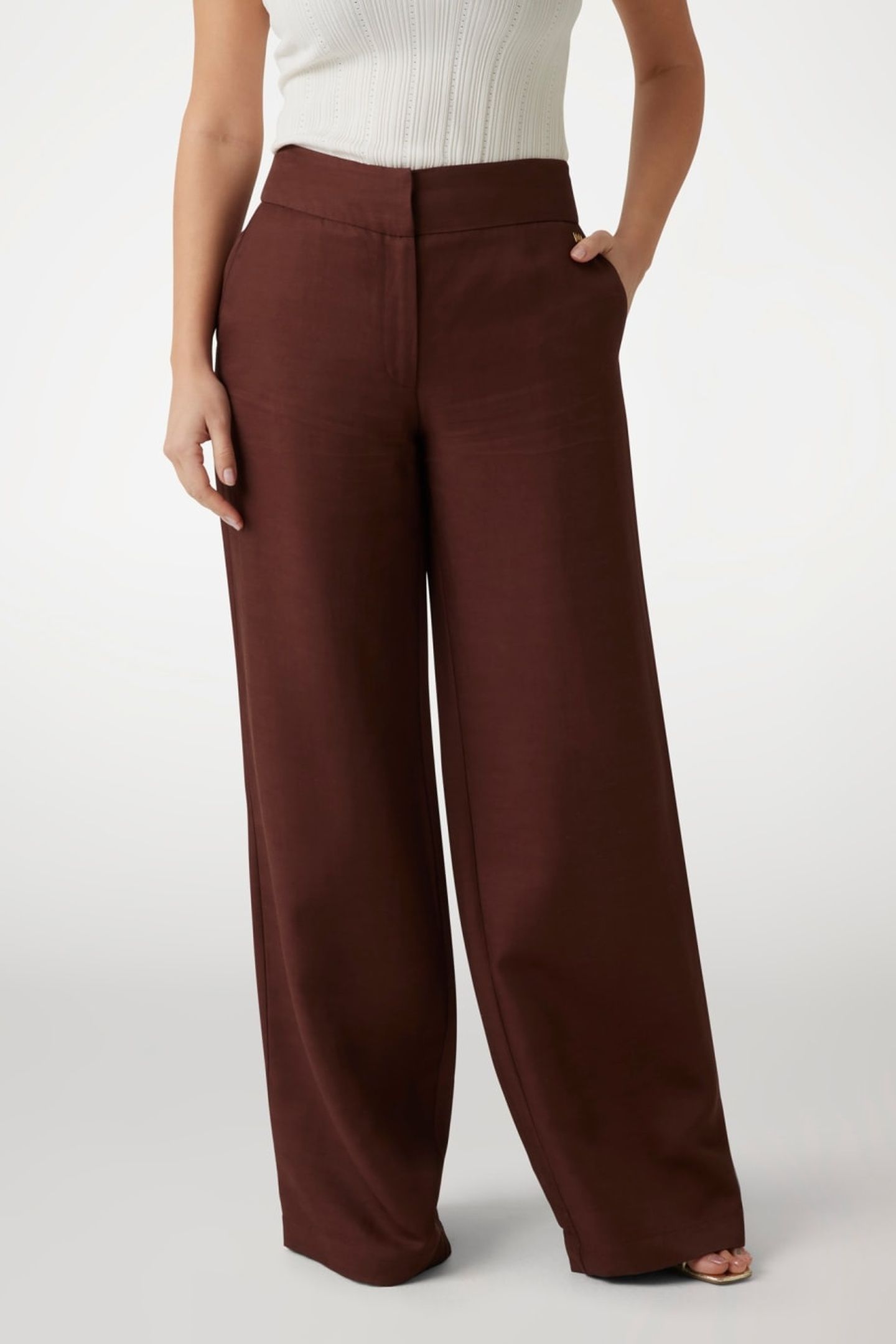 GRETA STRAIGHT PANT CIOCCOLATA 2