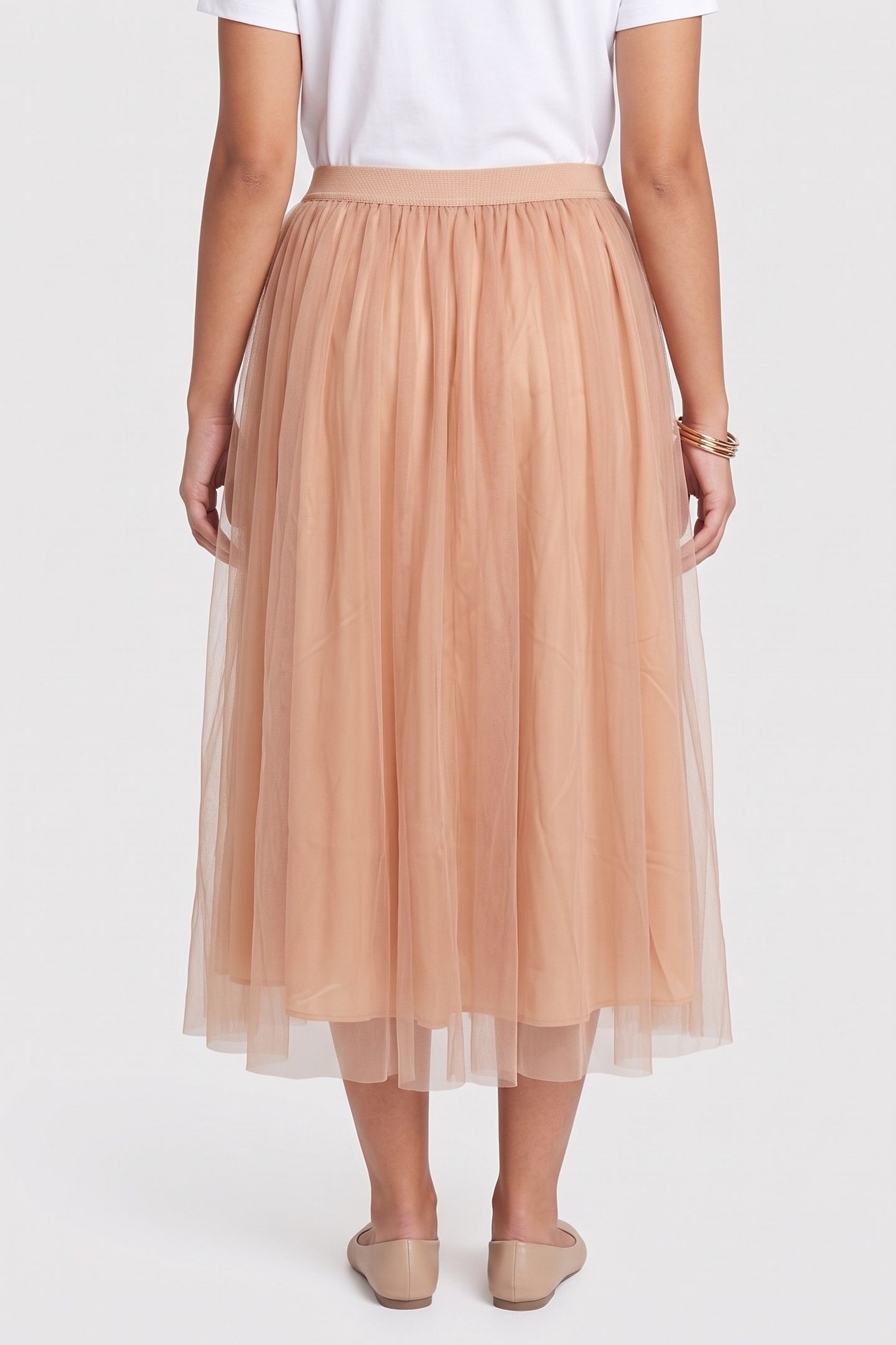 JOLIVIA TULLE SKIRT BEIGE 2
