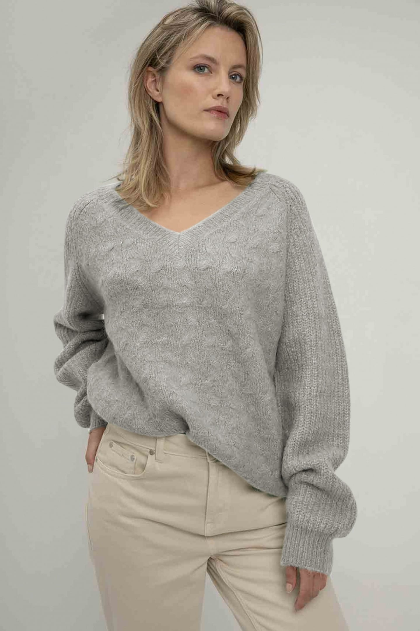 SABINE SWEATER LIGHT GREY 1