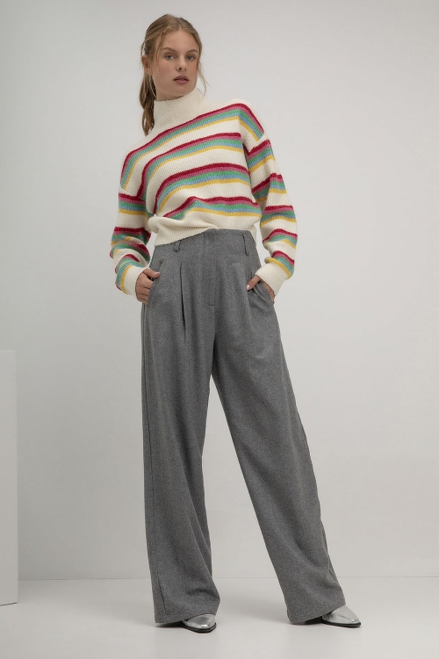 SVERRE SWEATER MULTI COLOURS LIGHT STRIPE 2