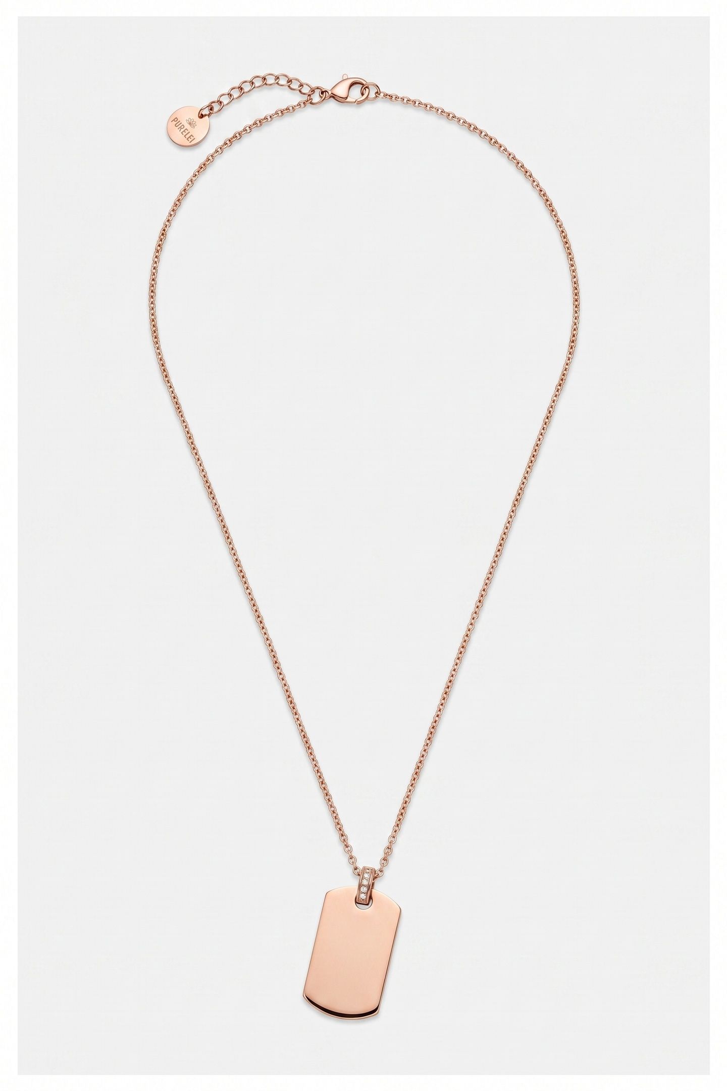 PLATE CHARM KETTE ROSEGOLD 3