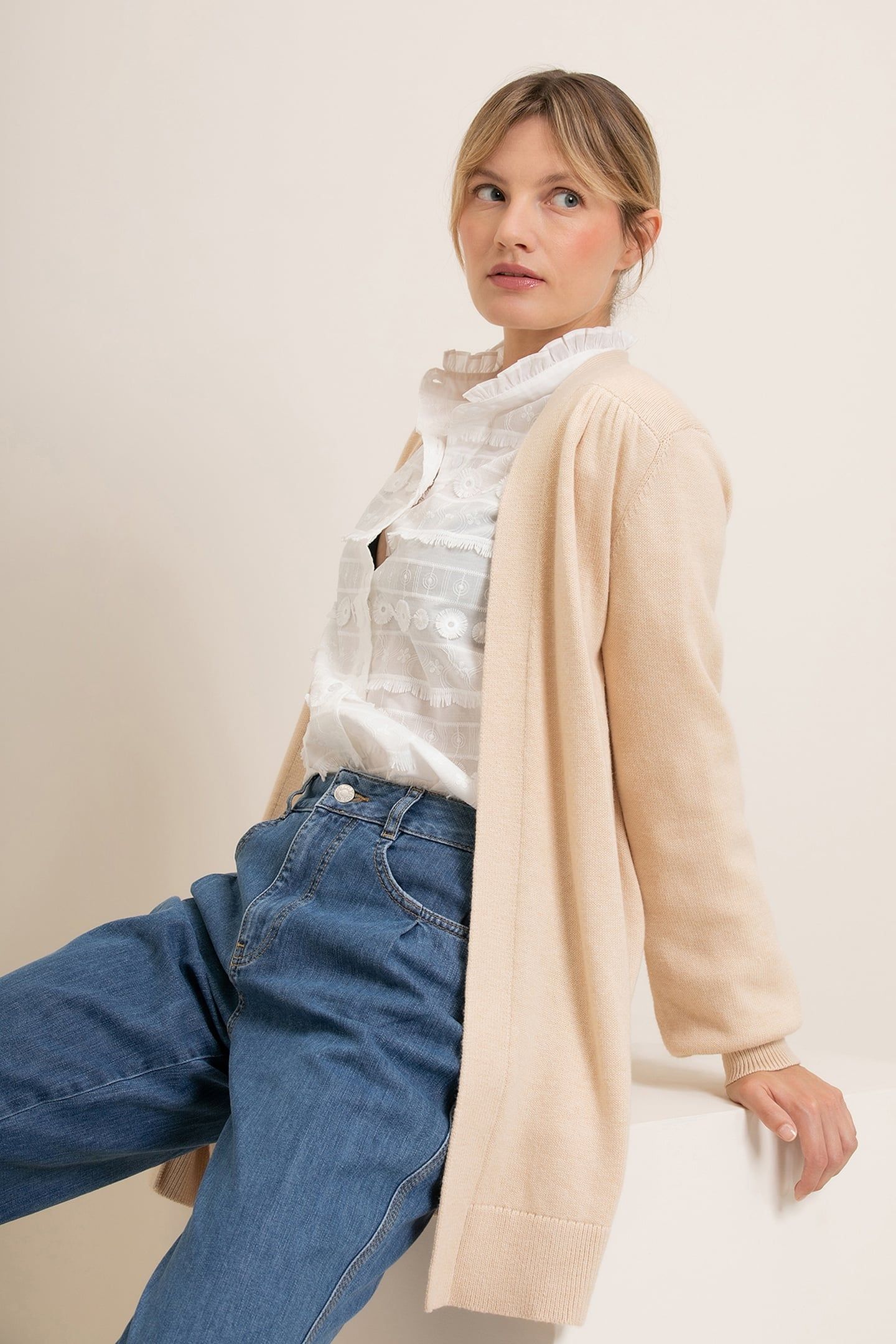 KAREN CARDIGAN SAND 4