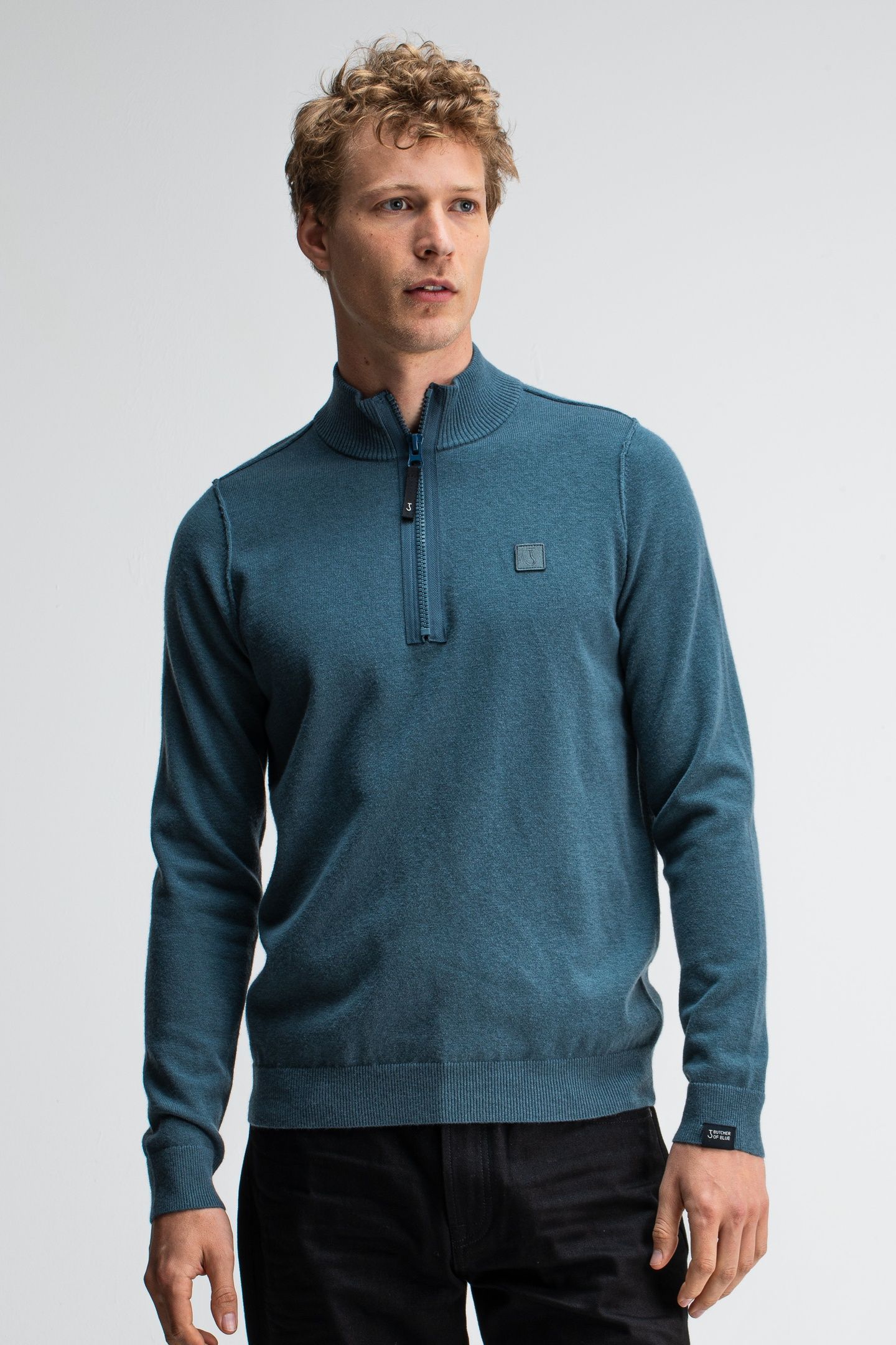 CLIFTON HALFZIP SCHMUTZ BLAU 1