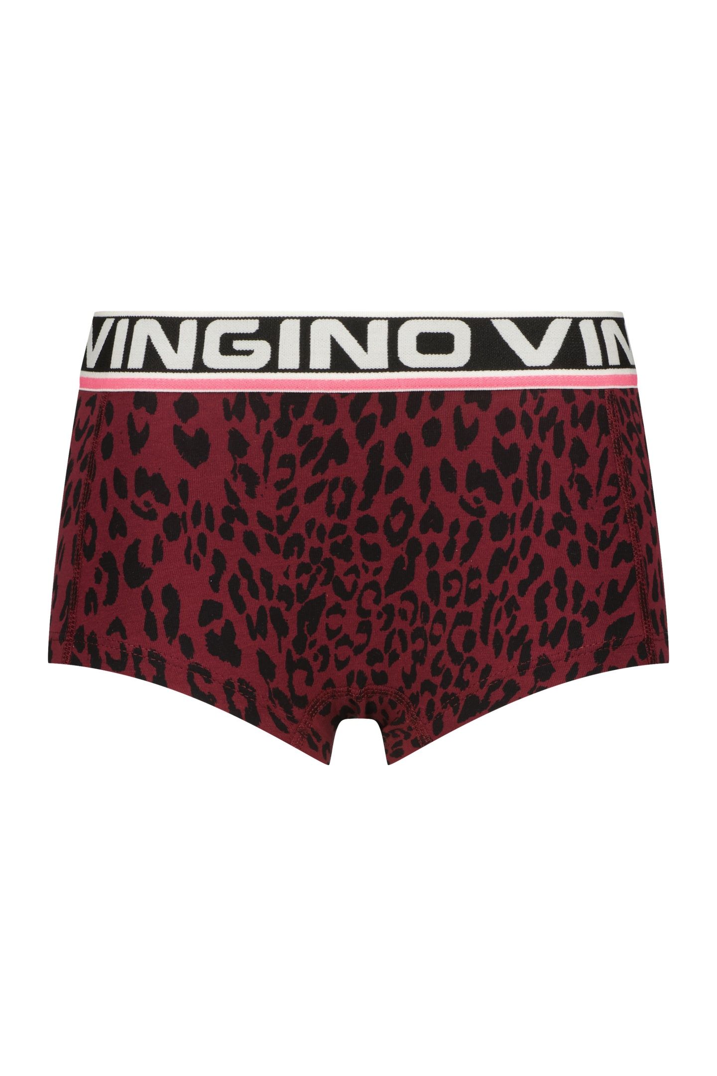 GIRLS ANIMAL SINGLET SET HIPSTER BURGUNDY RED 3